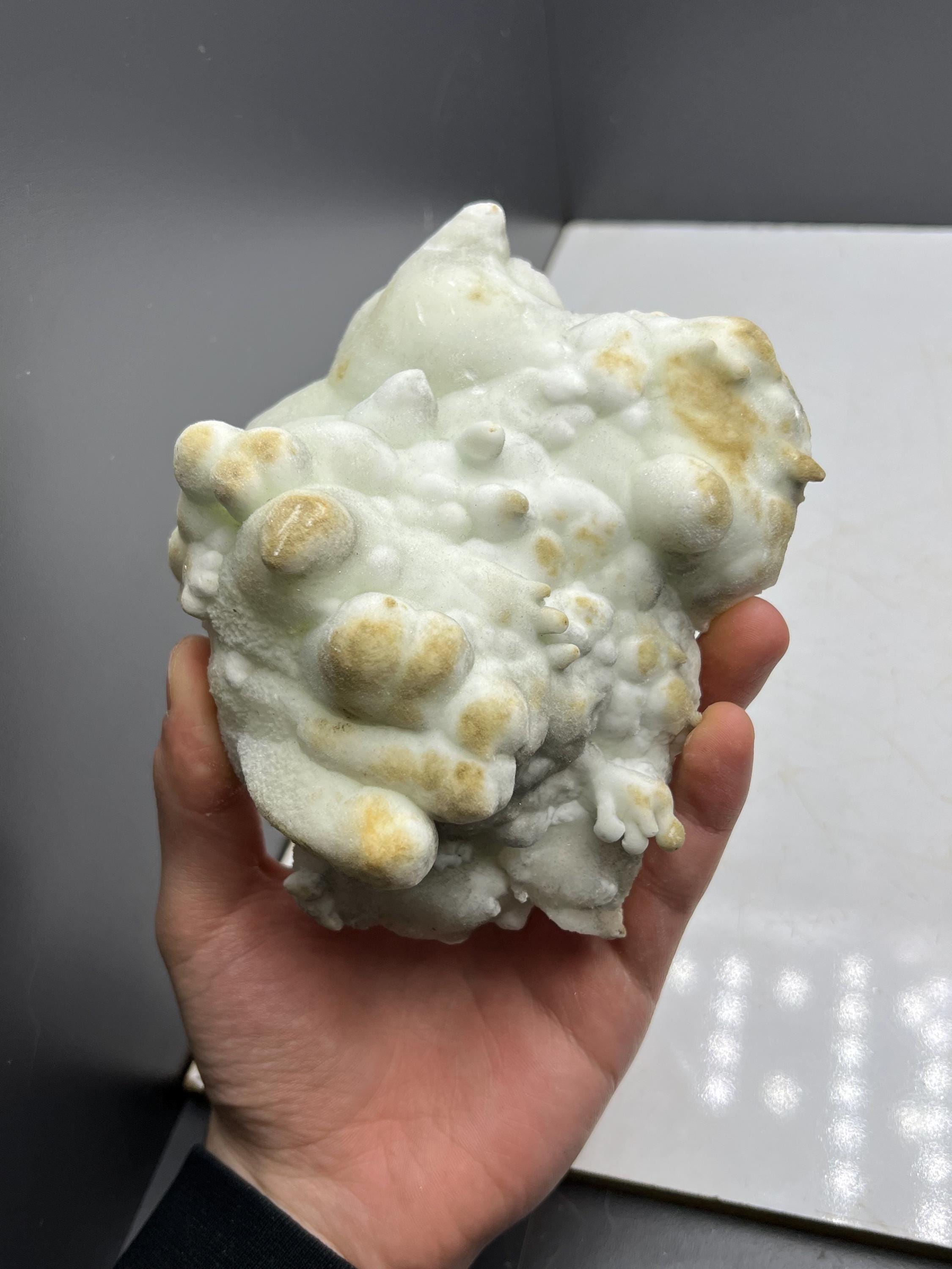 Turquoise Color Botryoidal Aragonite Mineral, From Turkey - Crystal Gemstone AE 