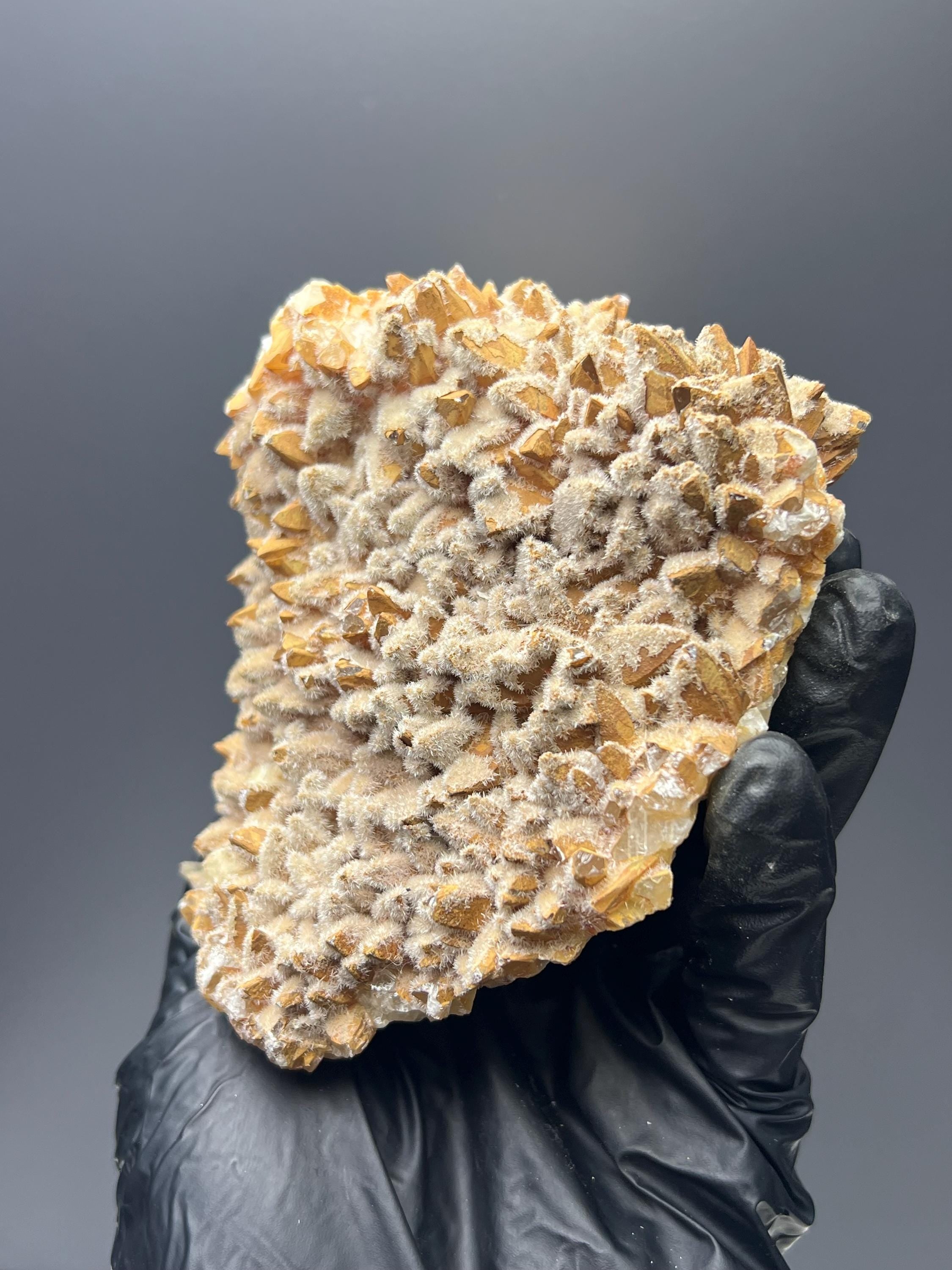 Feather Crystal Calcite Specimen - Crystal Gemstone AE 