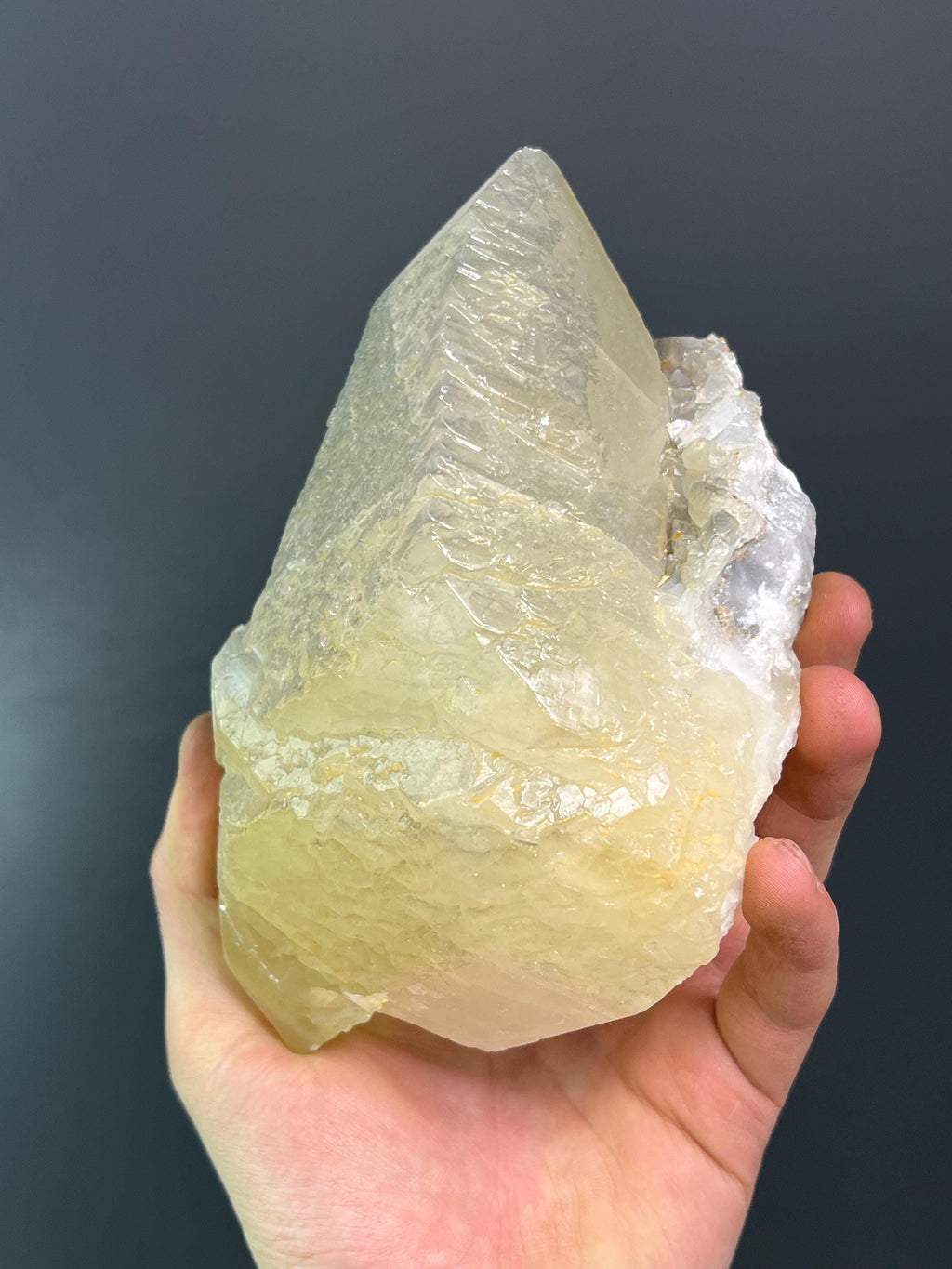 Special Formation Yellow Crystal Calcite - Crystal Gemstone AE 