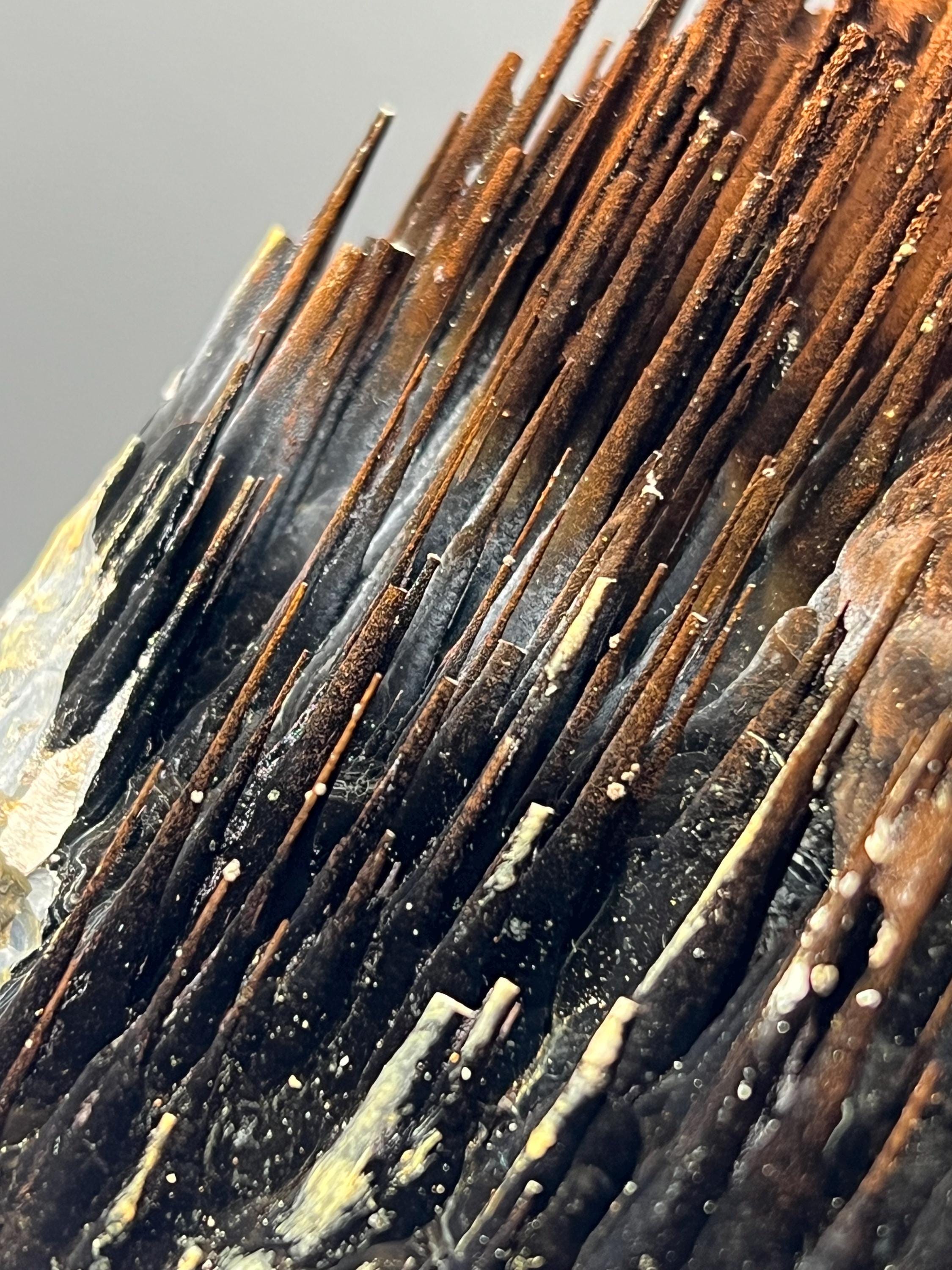 Museum Grade, Limonite And Specularite With Stalactite Goethite, For Special Collection - Crystal Gemstone AE 