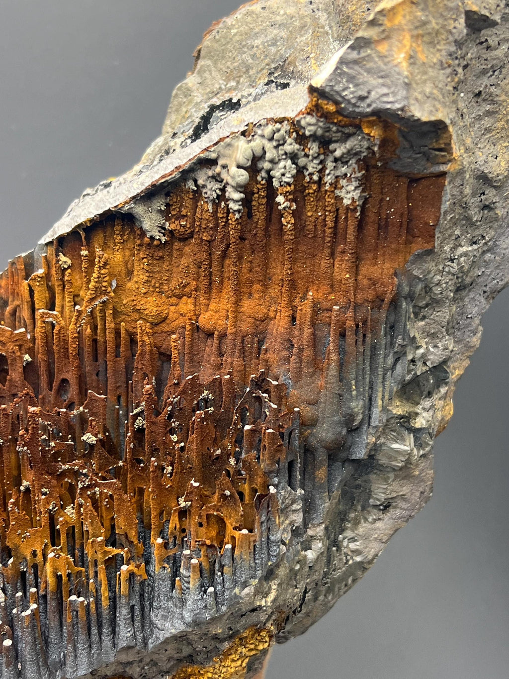 Museum Grade, Limonite With Velvet Function Stalactite Goethite, For Special Collection - Crystal Gemstone AE 