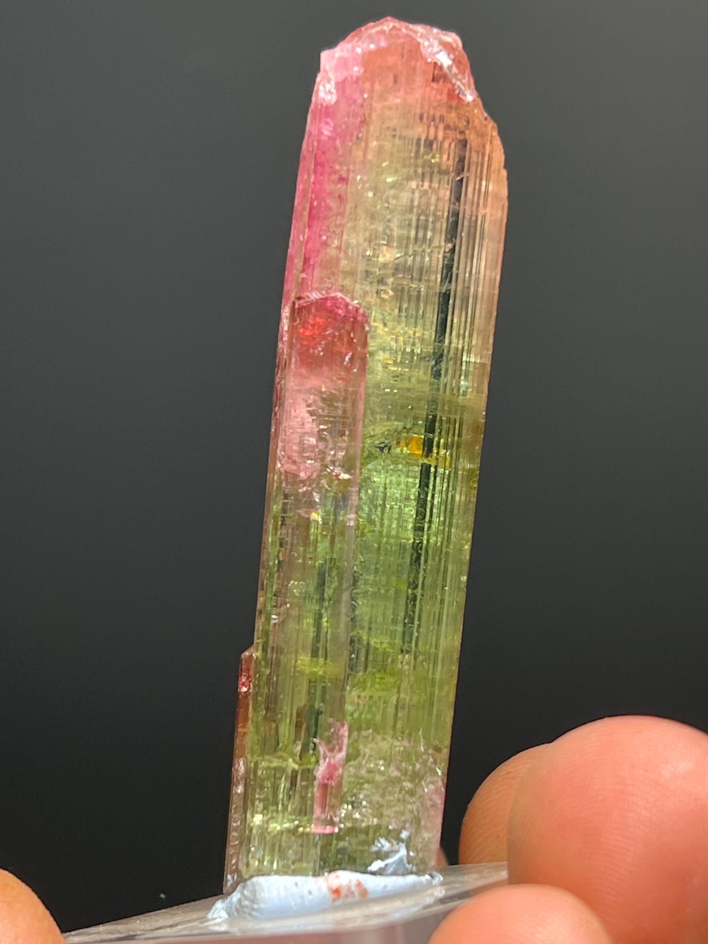 Special Elbaite Tourmaline Specimen - Crystal Gemstone AE 