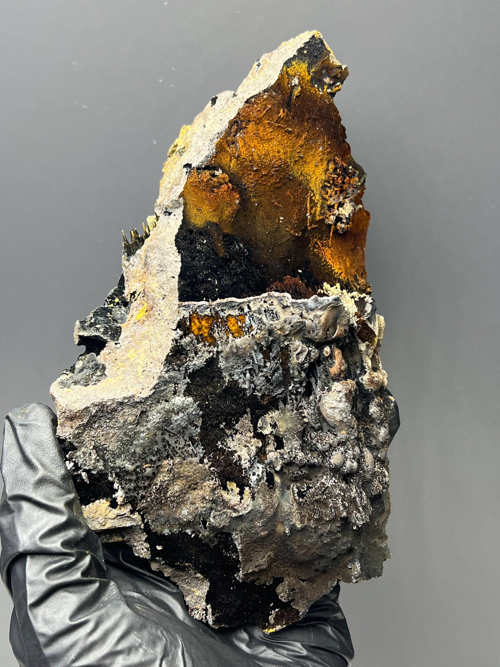 Very Showy Specularite And Limonite On Goethite Specimen - Crystal Gemstone AE 