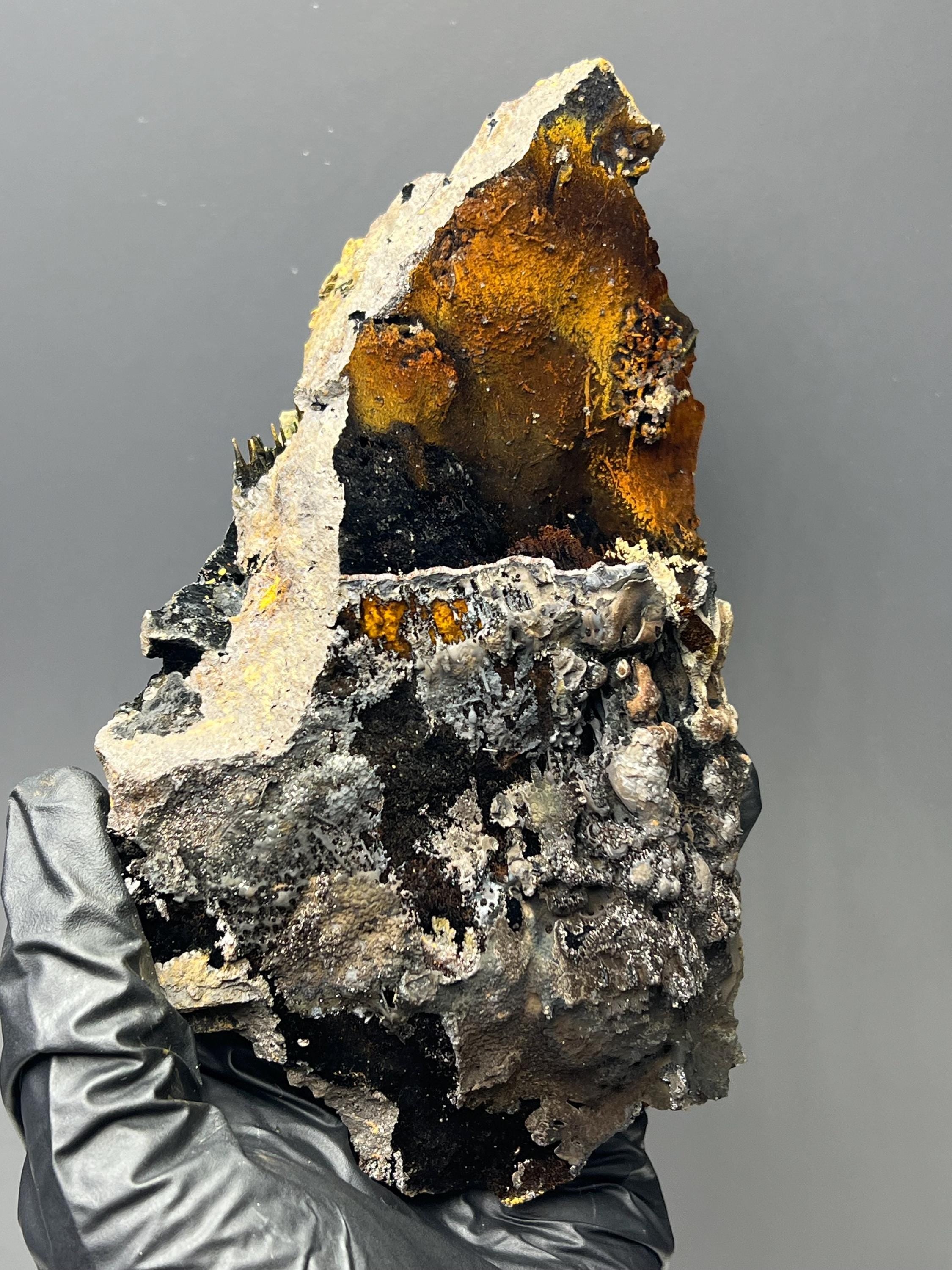 Very Showy Specularite And Limonite On Goethite Specimen - Crystal Gemstone AE 