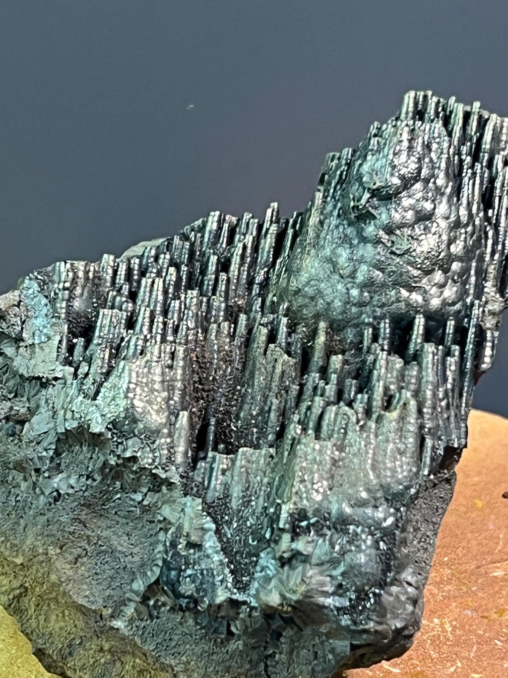 "Museum Grade" Golden Color Stalactite Goethite - Crystal Gemstone AE 