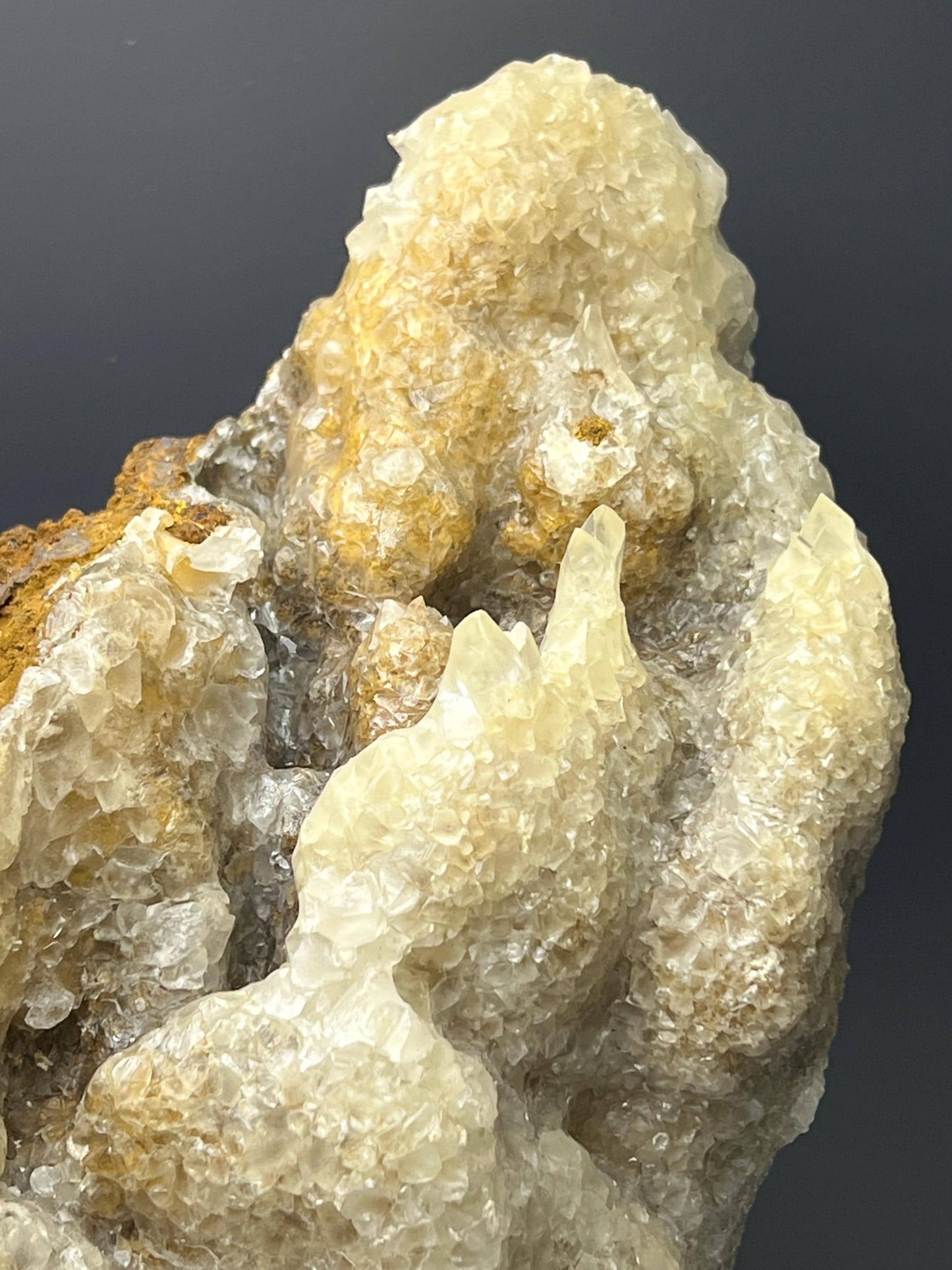 Large Size Stalactite Crystal Calcite Specimen