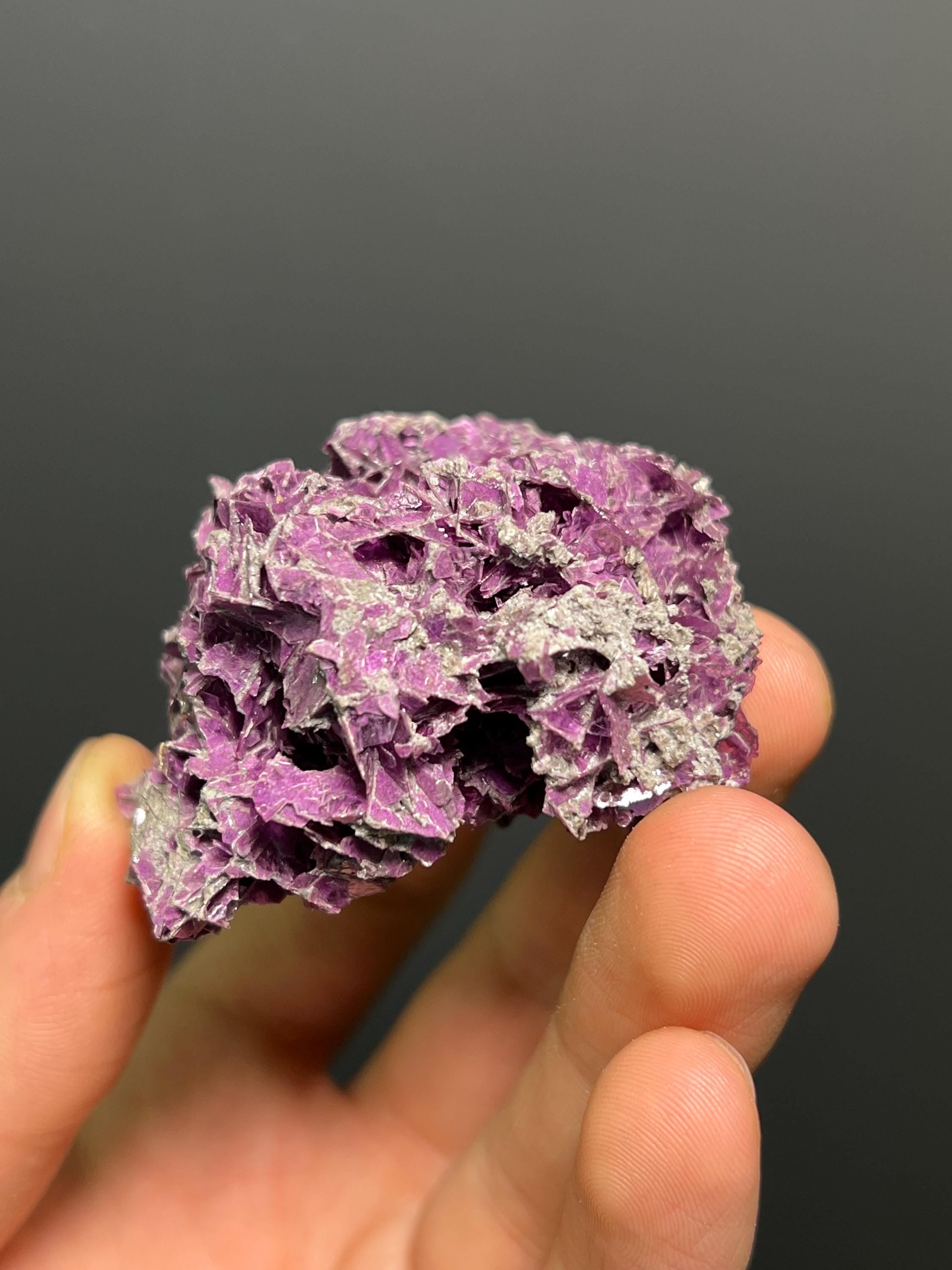 Purple Mica Lepidolite Crystal Specimen - Australia - Crystal Gemstone AE 