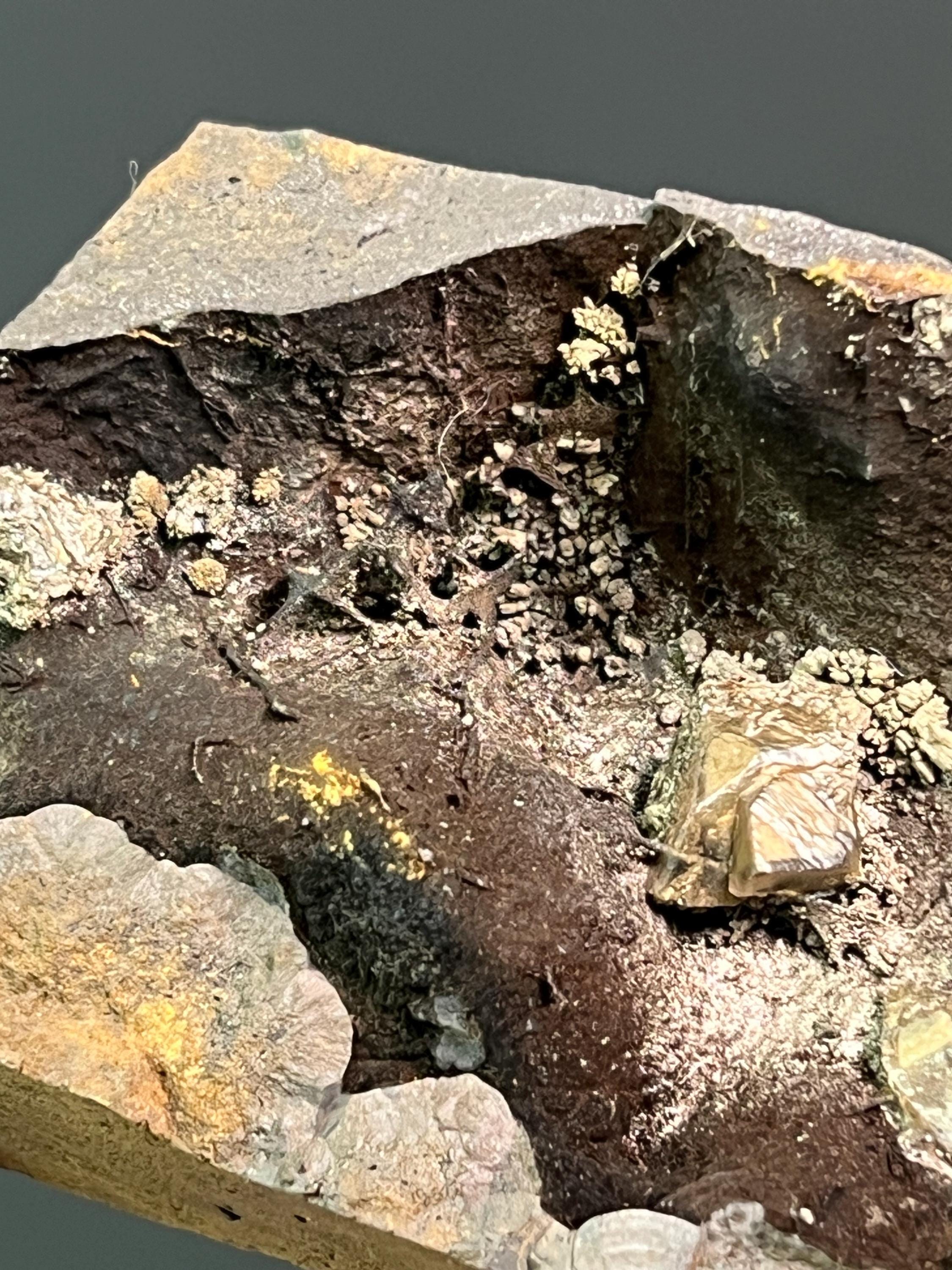 Museum Grade Specularite And Barite With Goethite - Crystal Gemstone AE 
