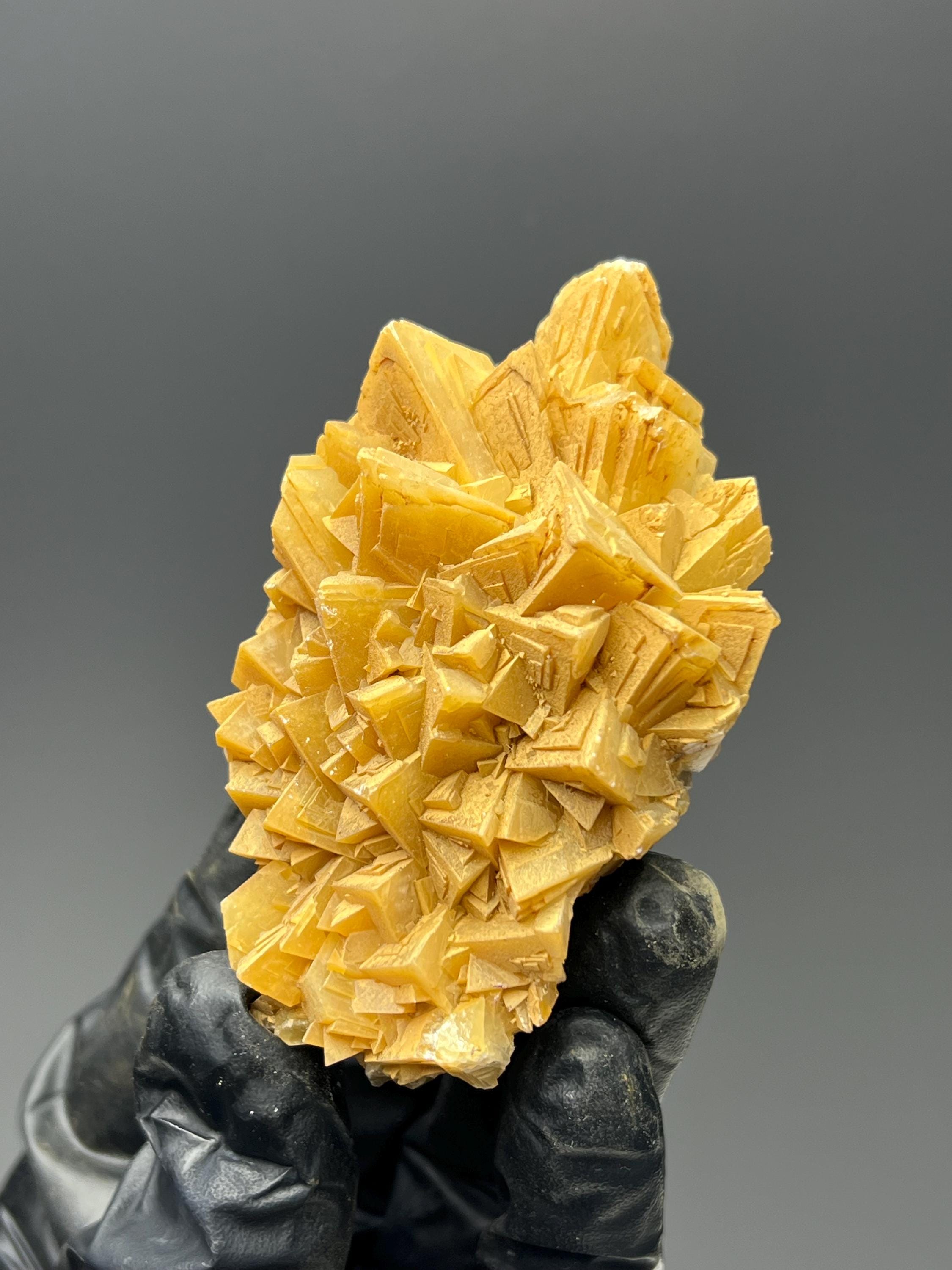 Orange Crystal Calcite Specimen - Turkey Mineral Collection - Crystal Gemstone AE 