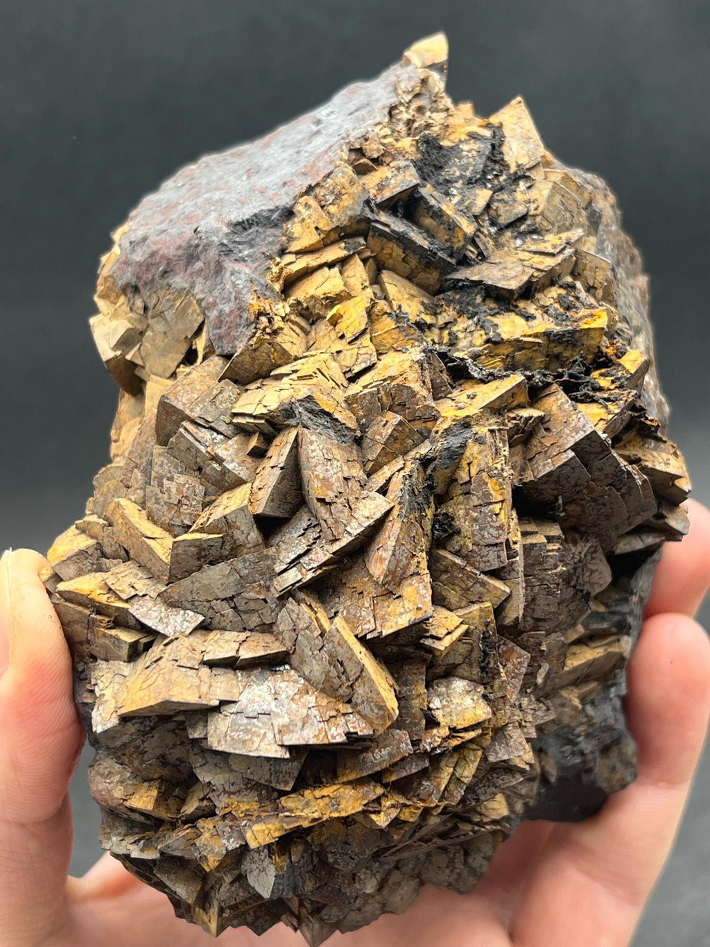 Special Quality And Showy Limonite On Iron Siderite, For Special Collection - Crystal Gemstone AE 
