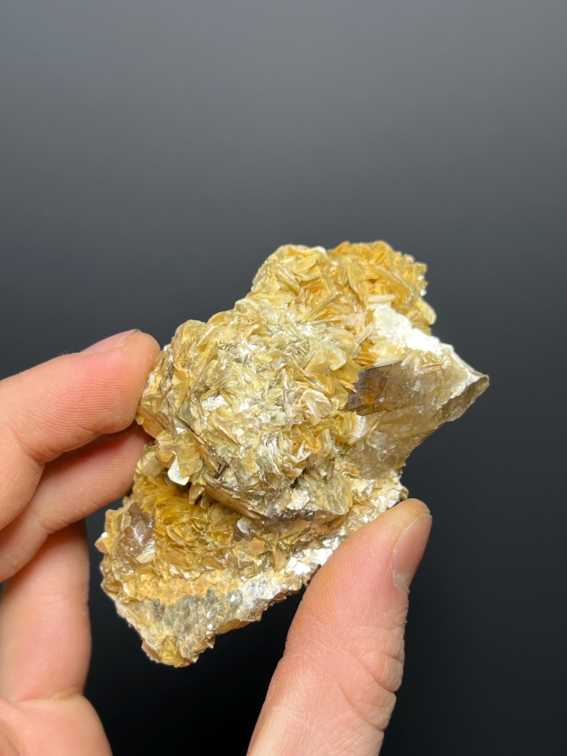 Muscovite With Smoky Quartz - Brazil - Crystal Gemstone AE 