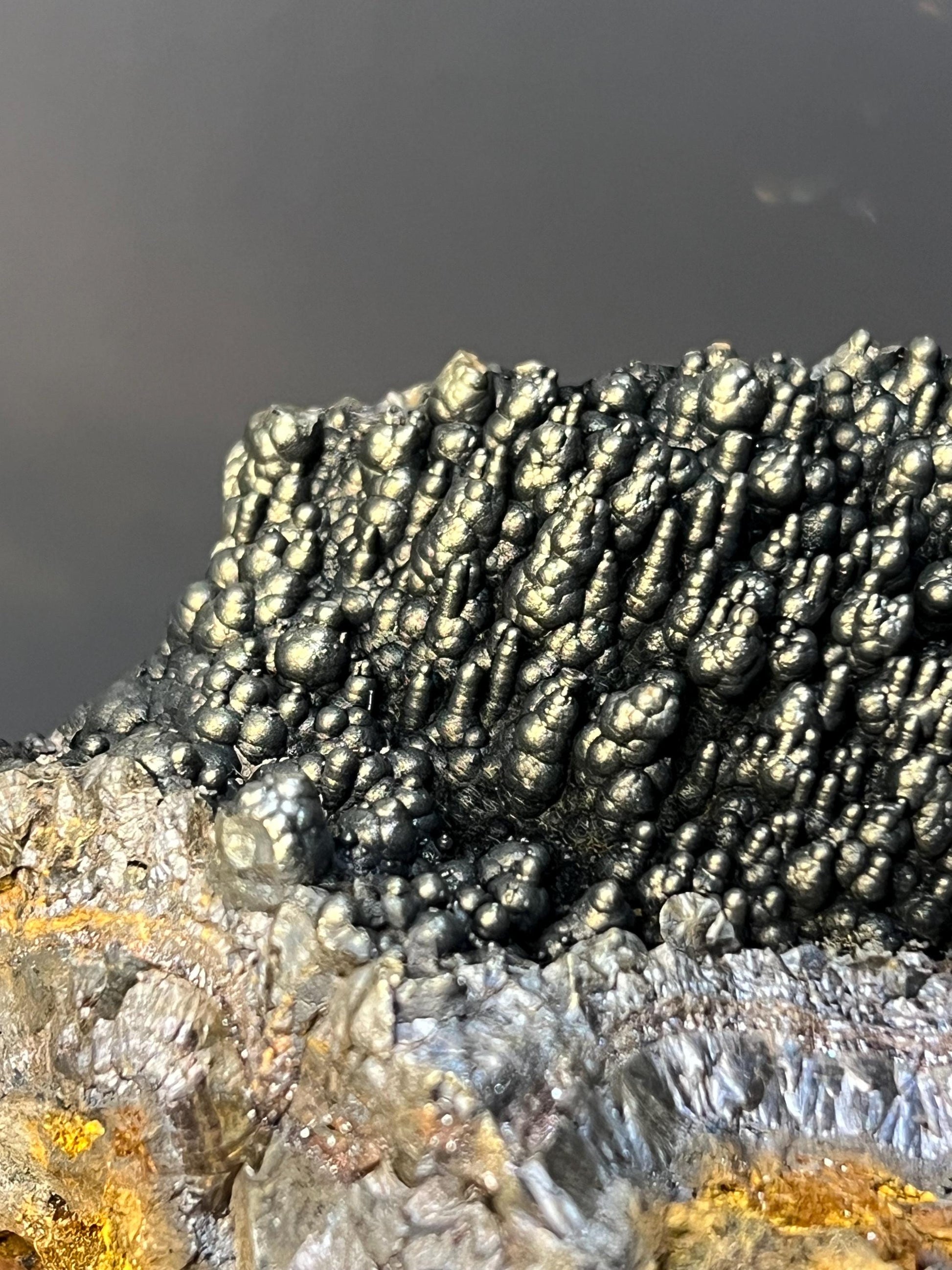 Museum Grade! Very Special Golden Color Stalactite Goethite Specimen, For Special Collection - Crystal Gemstone AE 