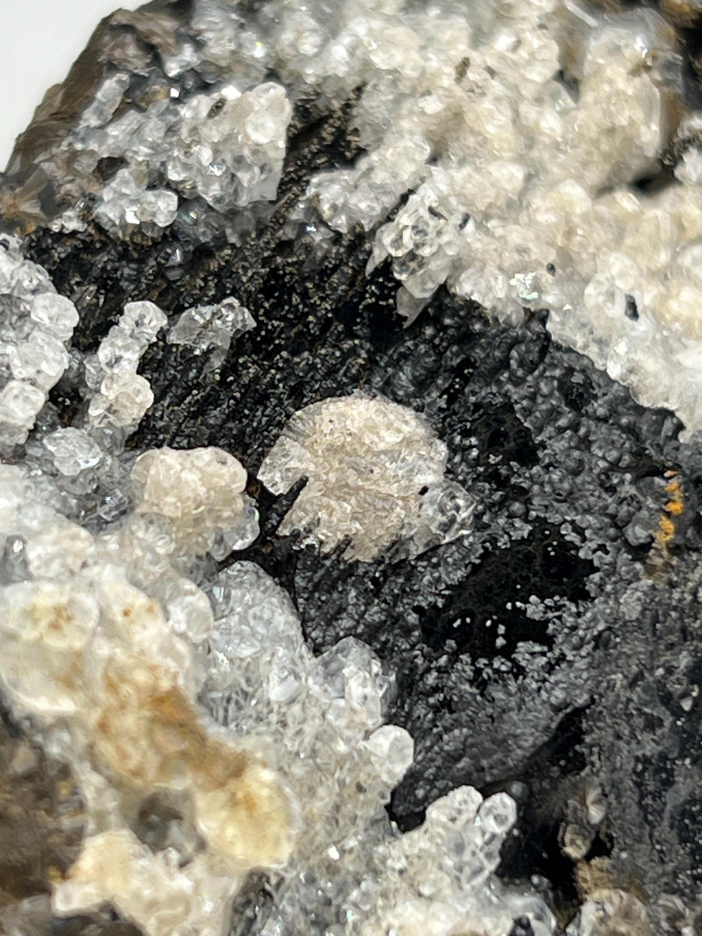 Crystal Calcite on Hematite, Turkish Mineral Specimen - Crystal Gemstone AE 