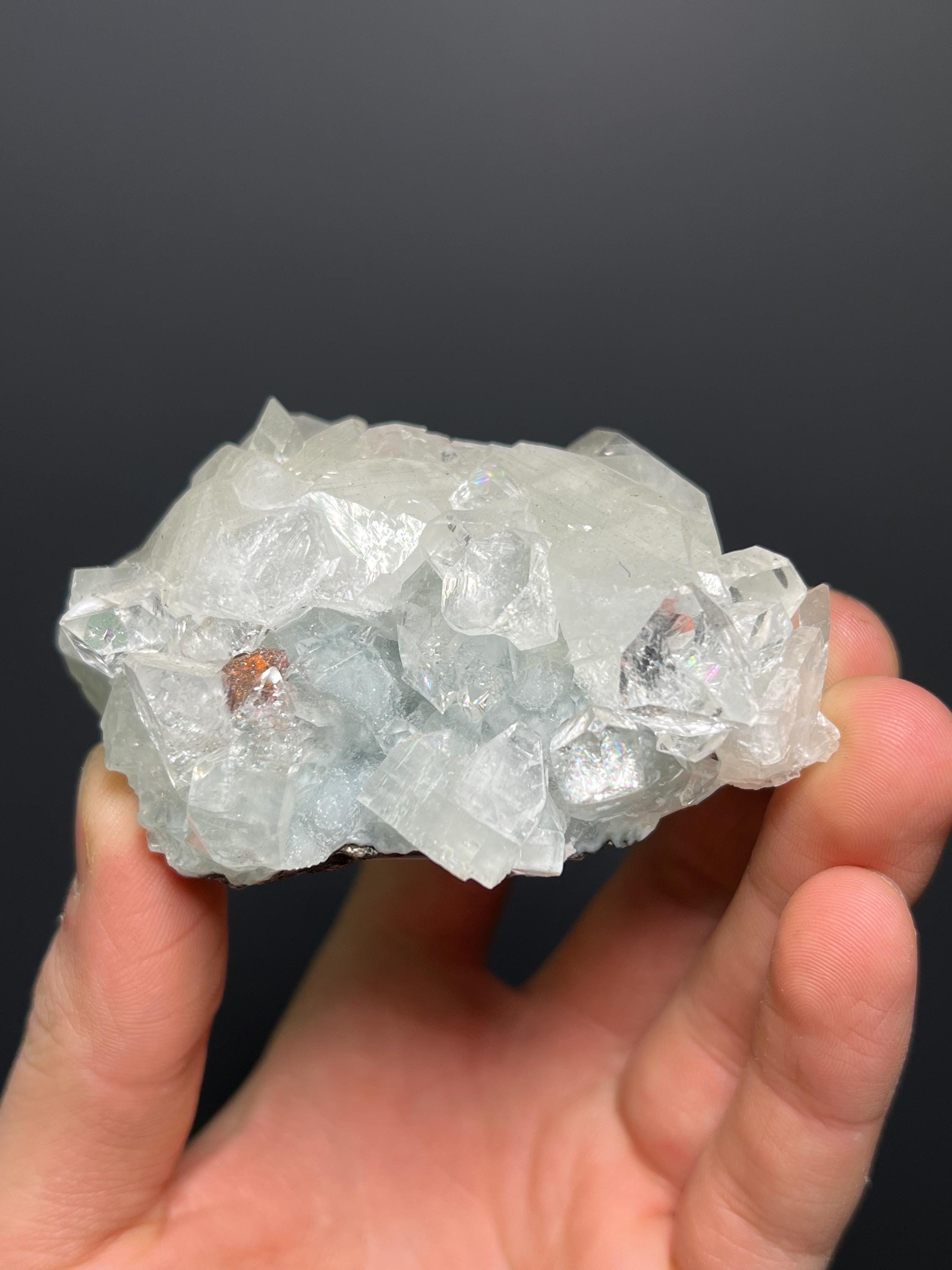 Stilbite XL. With Apophyllite XLS. - India - Crystal Gemstone AE 
