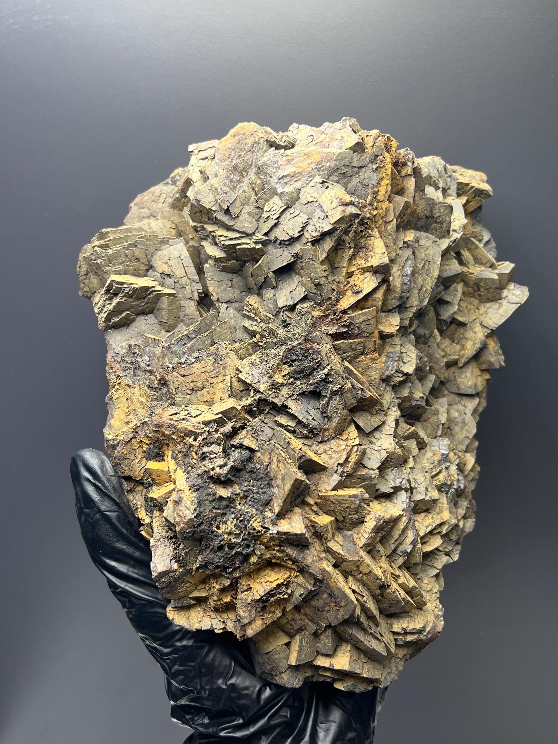 Very Special Extra Large Size Limonite With Iron Siderite Specimen - Crystal Gemstone AE 
