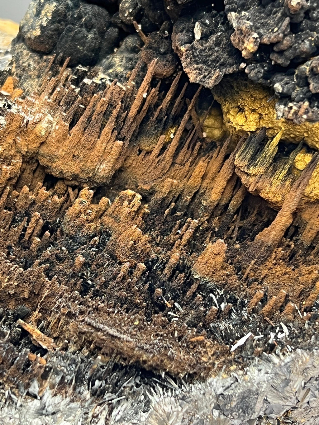 Extra Large! Limonite And Specularite on Stalactite Hematite - Crystal Gemstone AE 