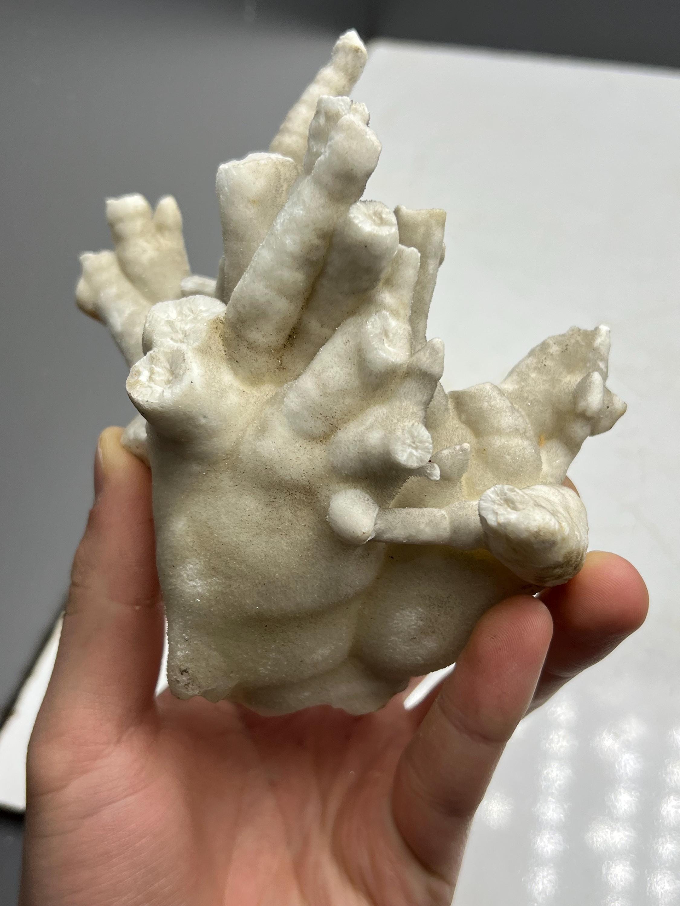 Very Showy Stalactite Aragonite Mineral, From Turkey - Crystal Gemstone AE 