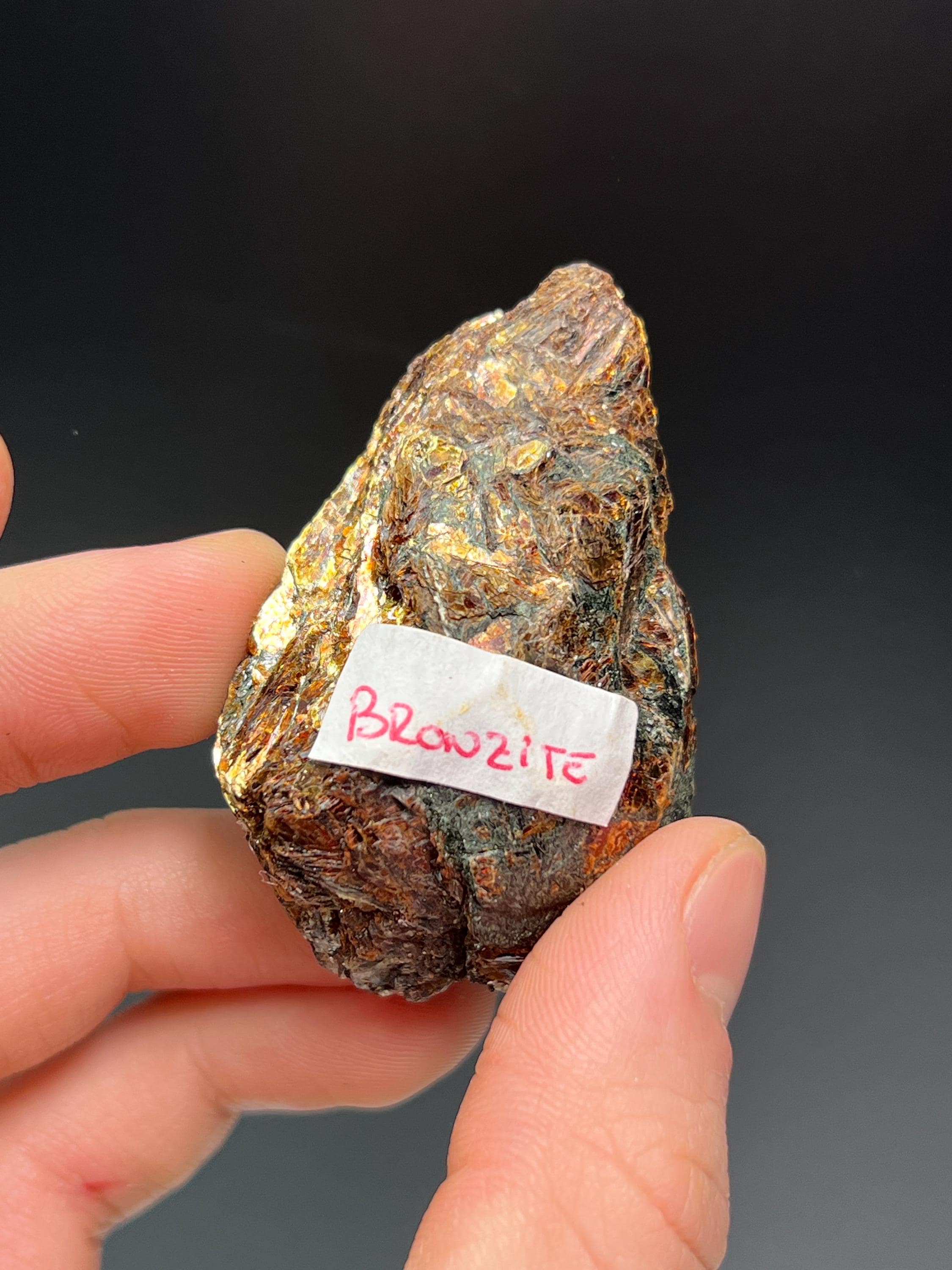 Bronzite Specimen - Madagascar - Crystal Gemstone AE 