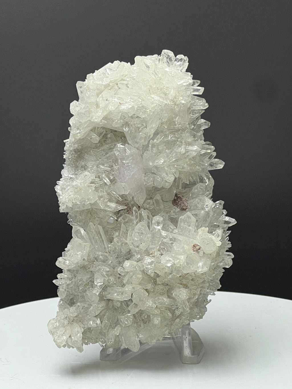 Lilac Himalayan Clear Crystal Quartz Specimen - Crystal Gemstone AE 
