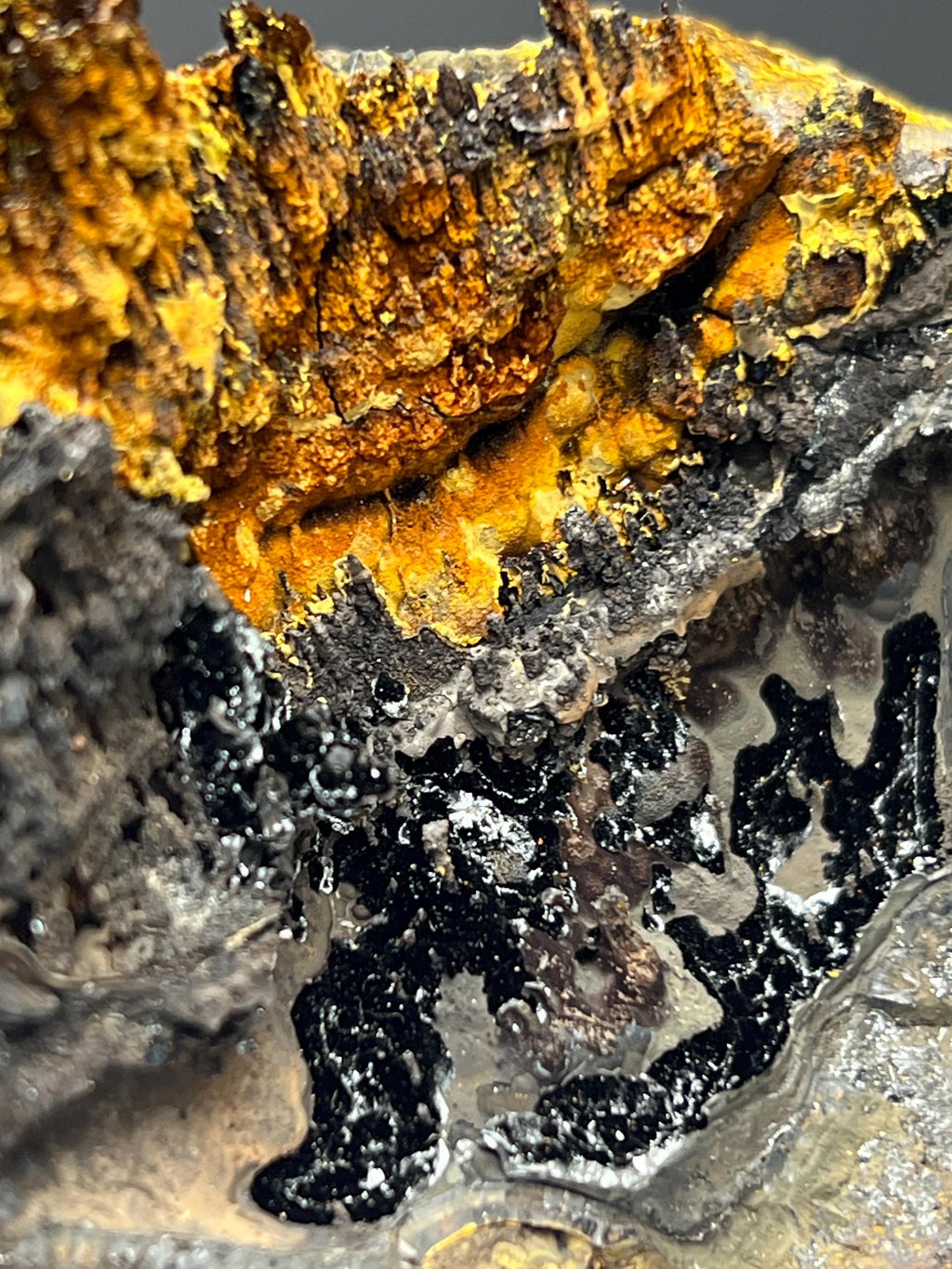 Museum Quality! Very Special Limonite And Specularite With Stalactite Goethite - Crystal Gemstone AE 