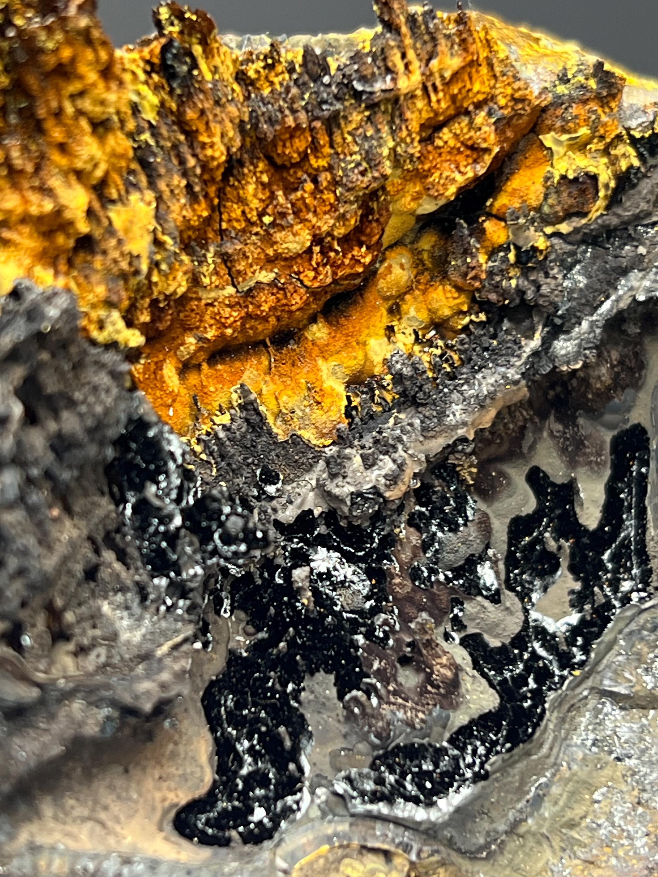Museum Quality! Very Special Limonite And Specularite With Stalactite Goethite - Crystal Gemstone AE 