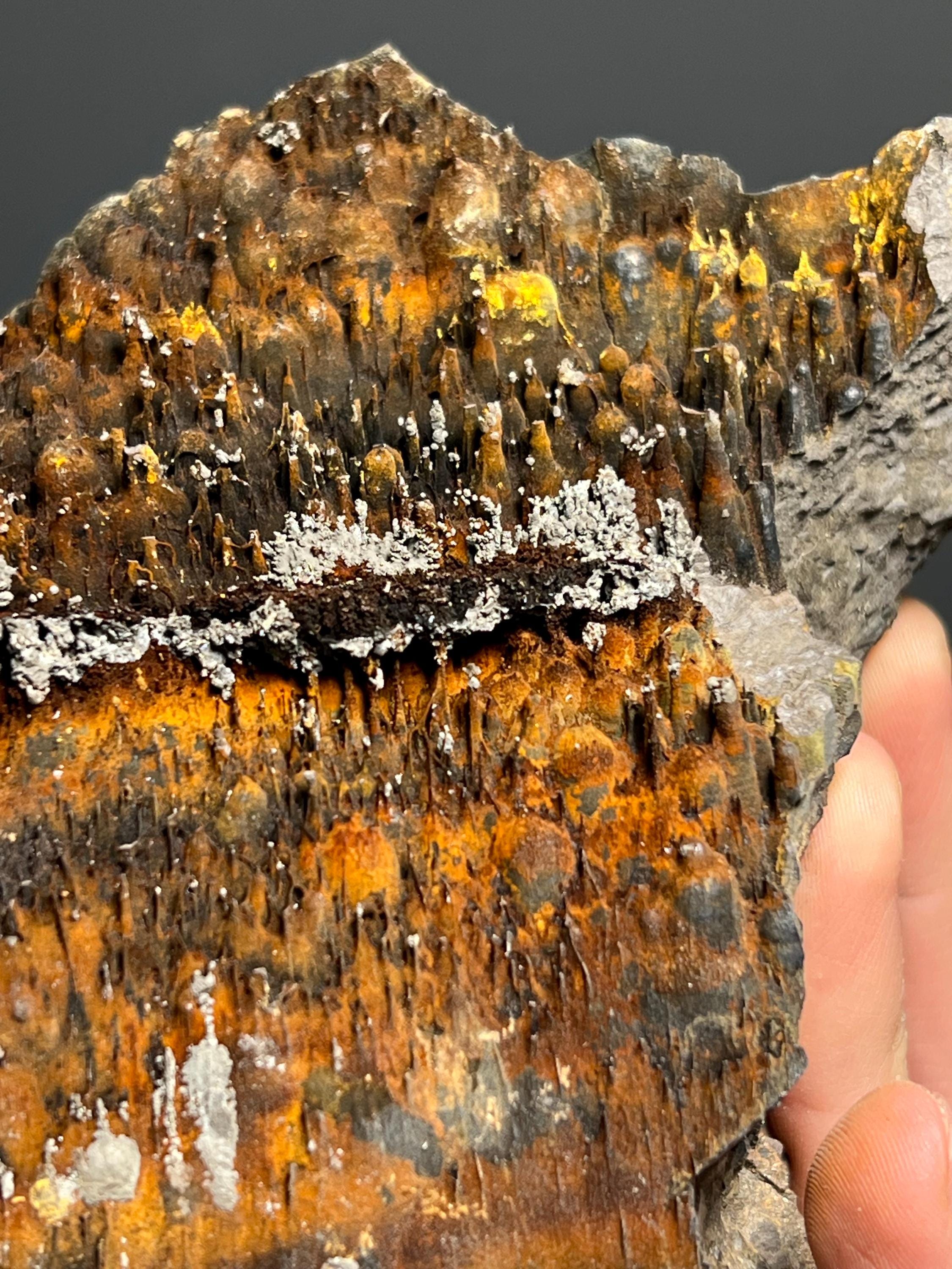 Museum Grade, Limonite And Specularite On Stalactite Goethite, 3,9kg - Crystal Gemstone AE 