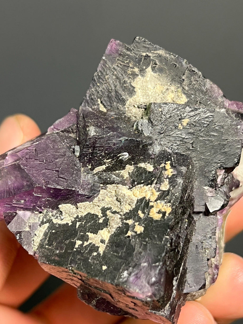 Phantom Purple Fluorite - USA - Crystal Gemstone AE 