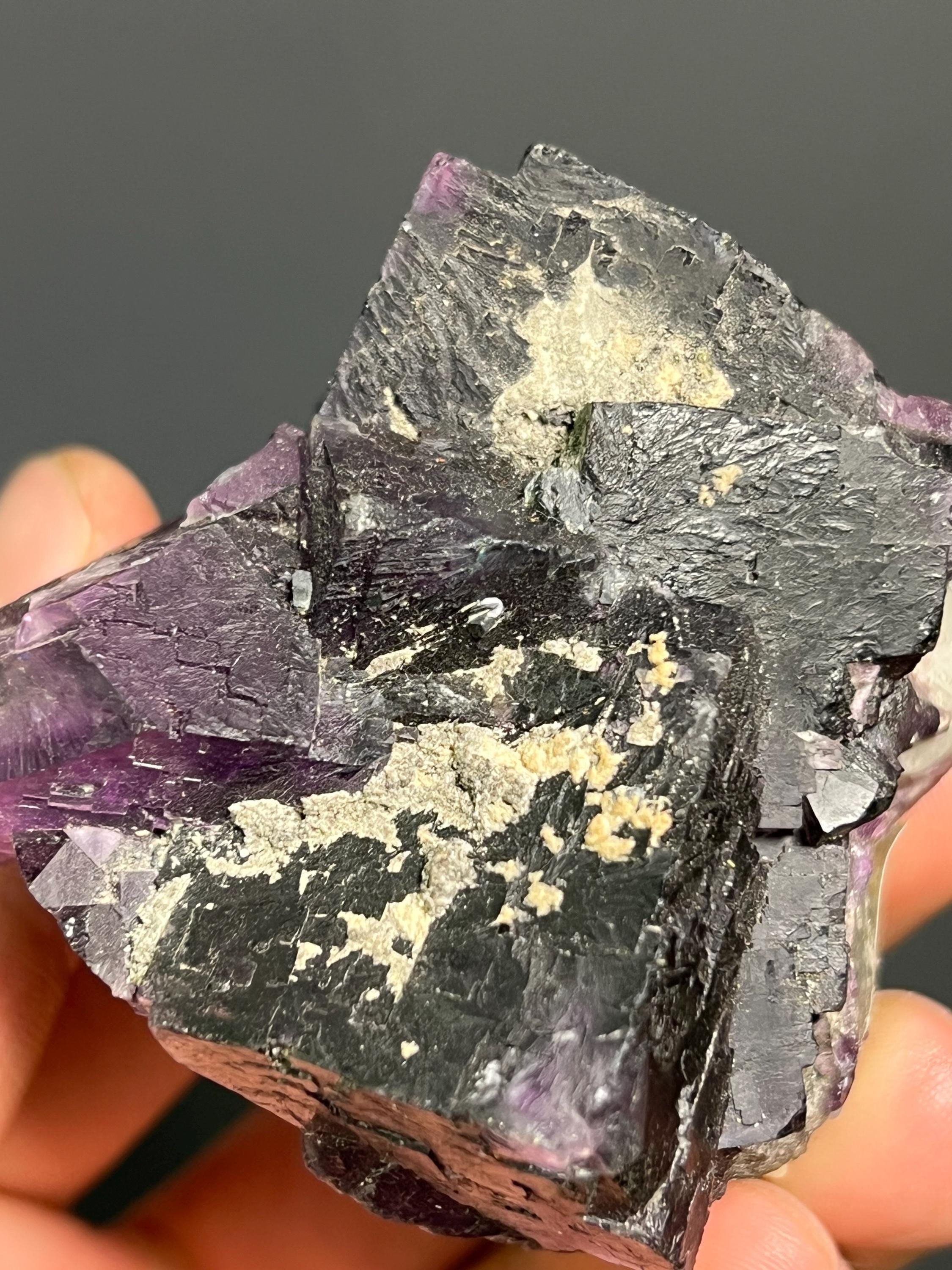Phantom Purple Fluorite - USA - Crystal Gemstone AE 