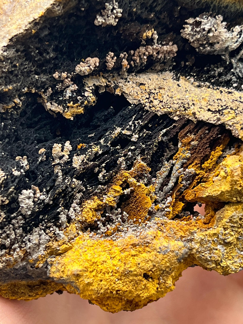 Limonite and Specularite on Stalactite Goethite - Crystal Gemstone AE 
