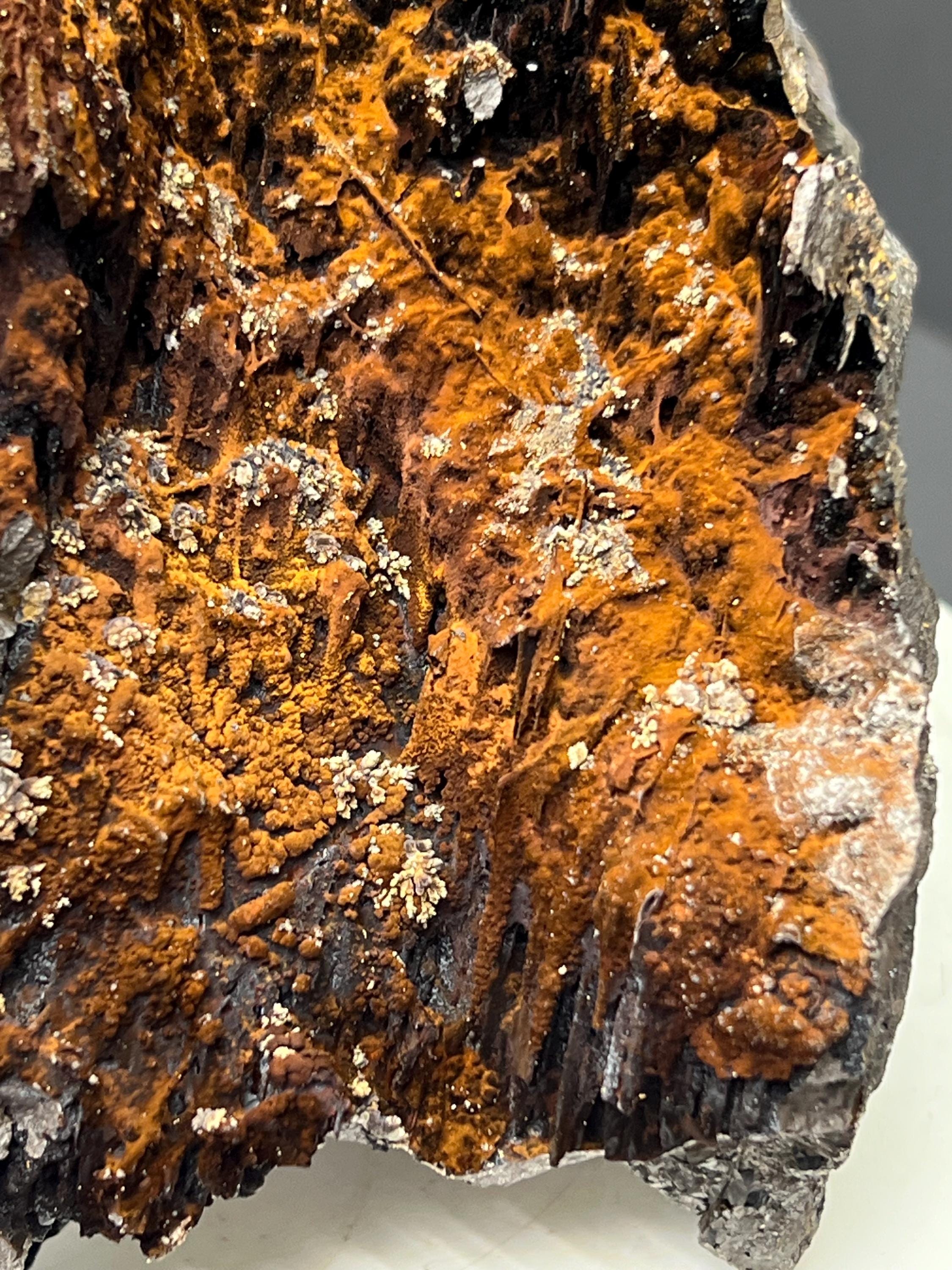 Museum Grade! Limonite And Specularite With Stalactites Goethite Specimen, For Special Collection - Crystal Gemstone AE 