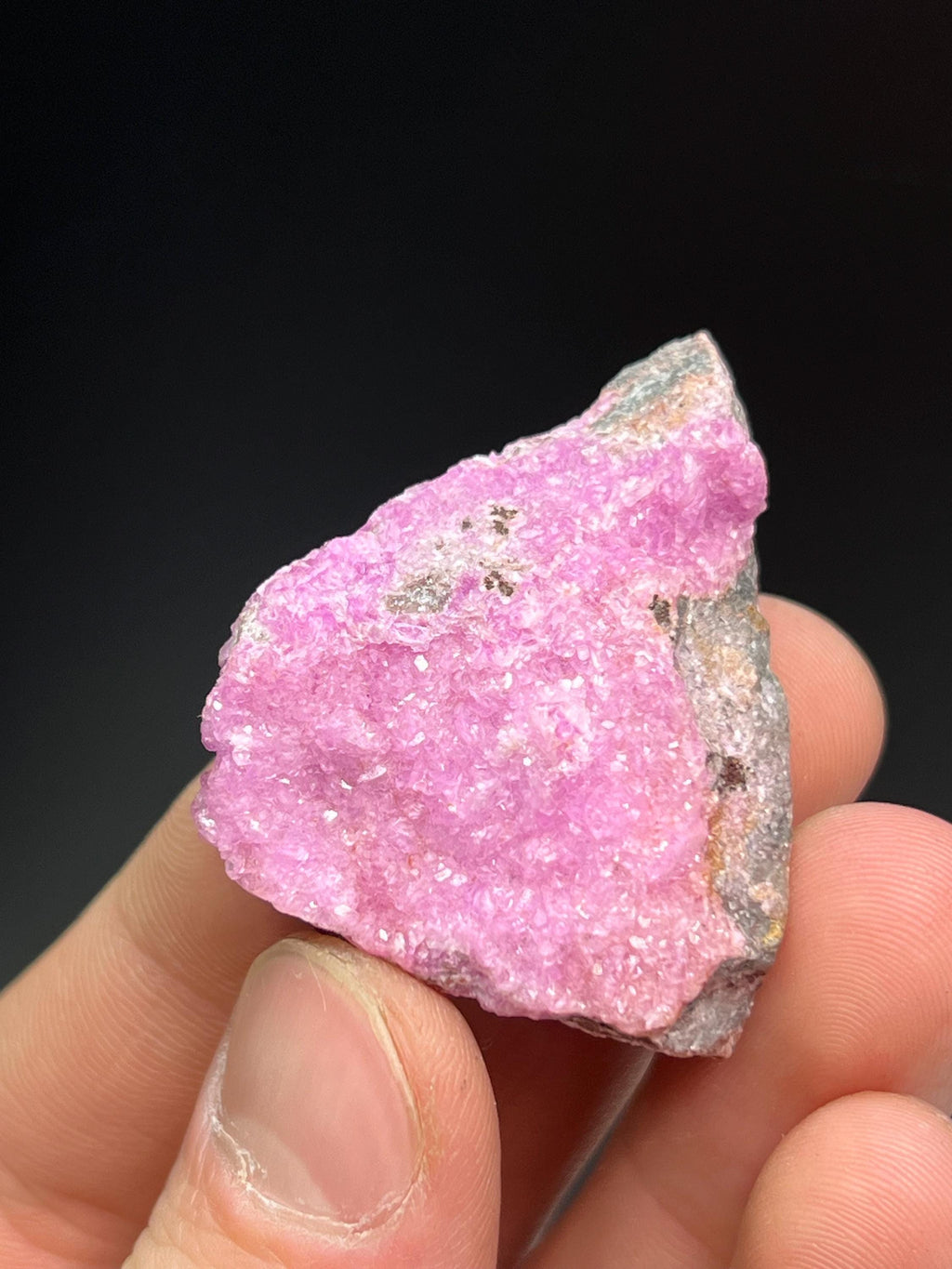 Cobalt Calcite Specimen - Crystal Gemstone AE 