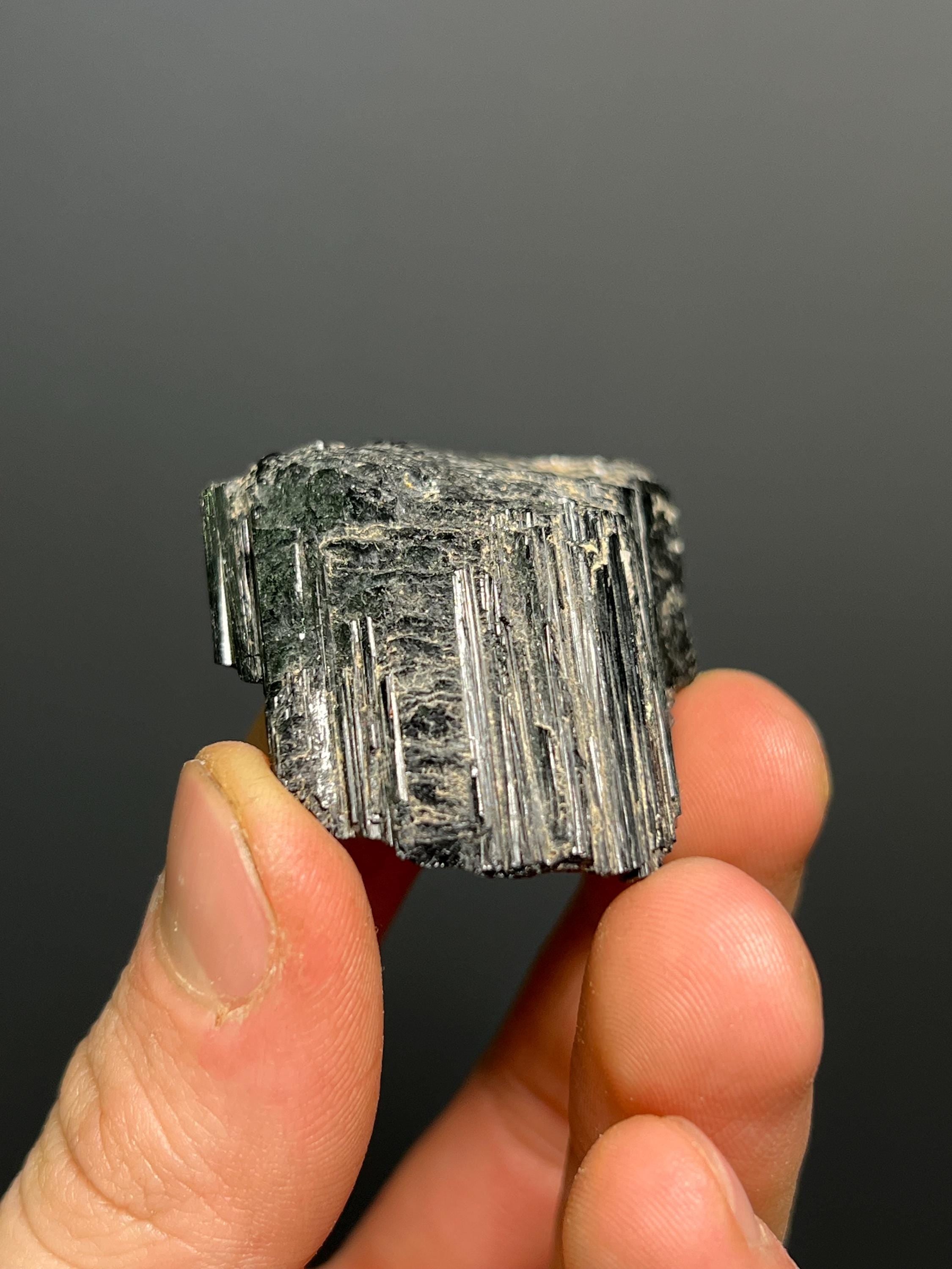 Black Tourmaline - Afghanistan - Crystal Gemstone AE 