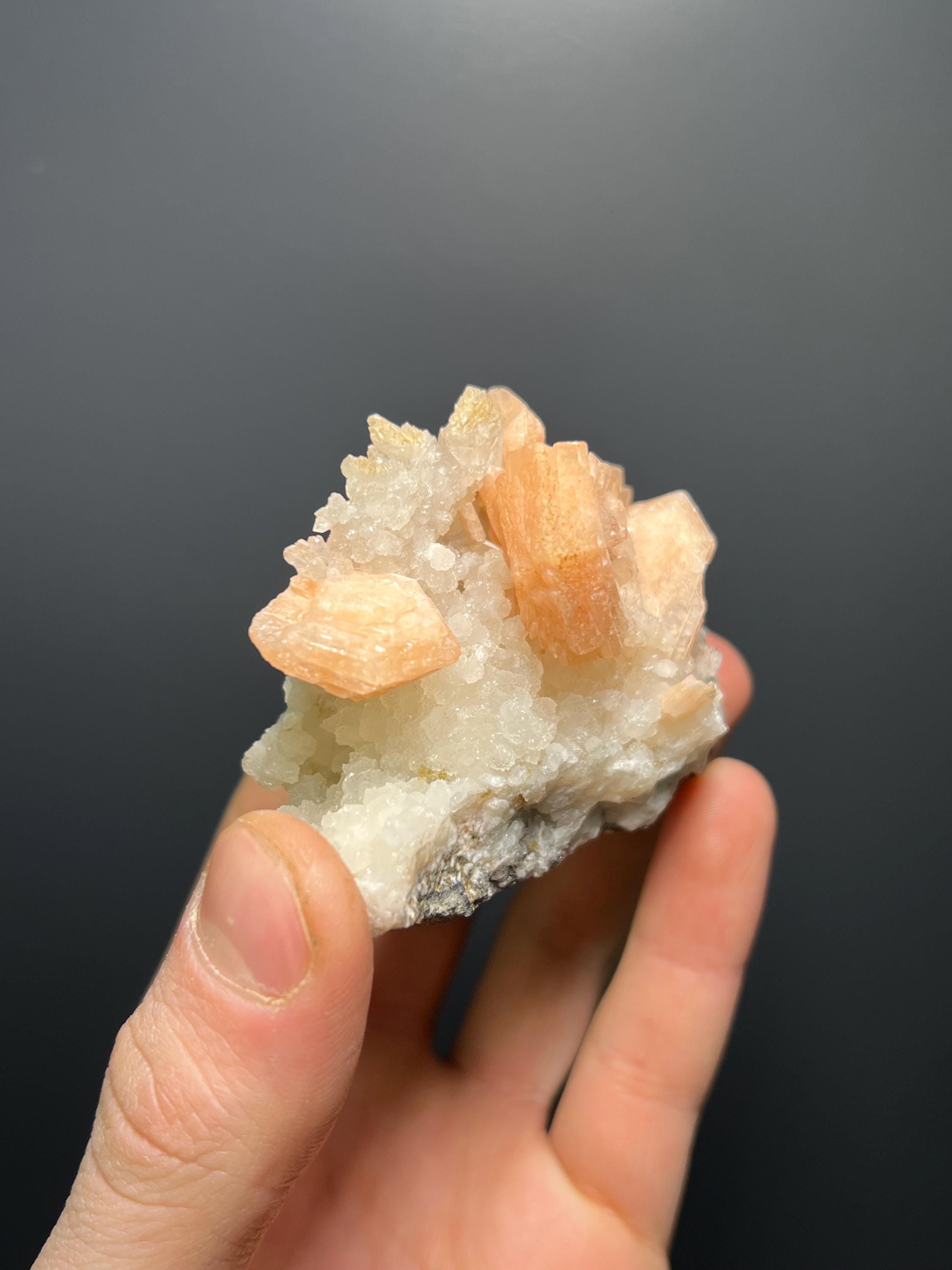 Stilbite With Chalcedony Specimen - Crystal Gemstone AE 