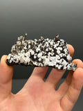 Museum Grade Snow Crystal Calcite On Stalactite Hematite - Crystal Gemstone AE 