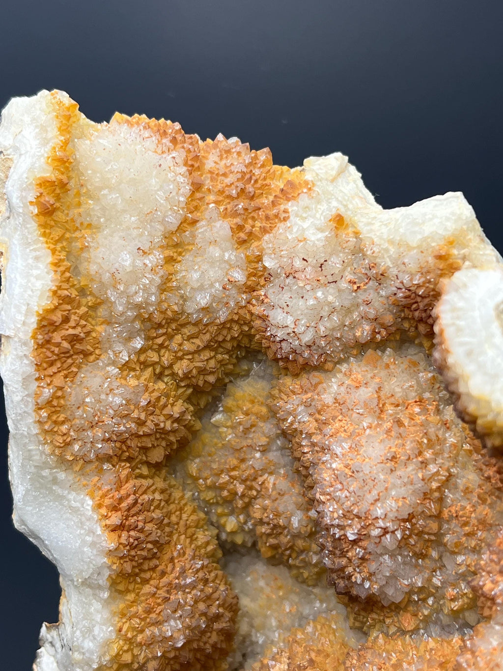 Orange Crystal Calcite Specimen - Crystal Gemstone AE 