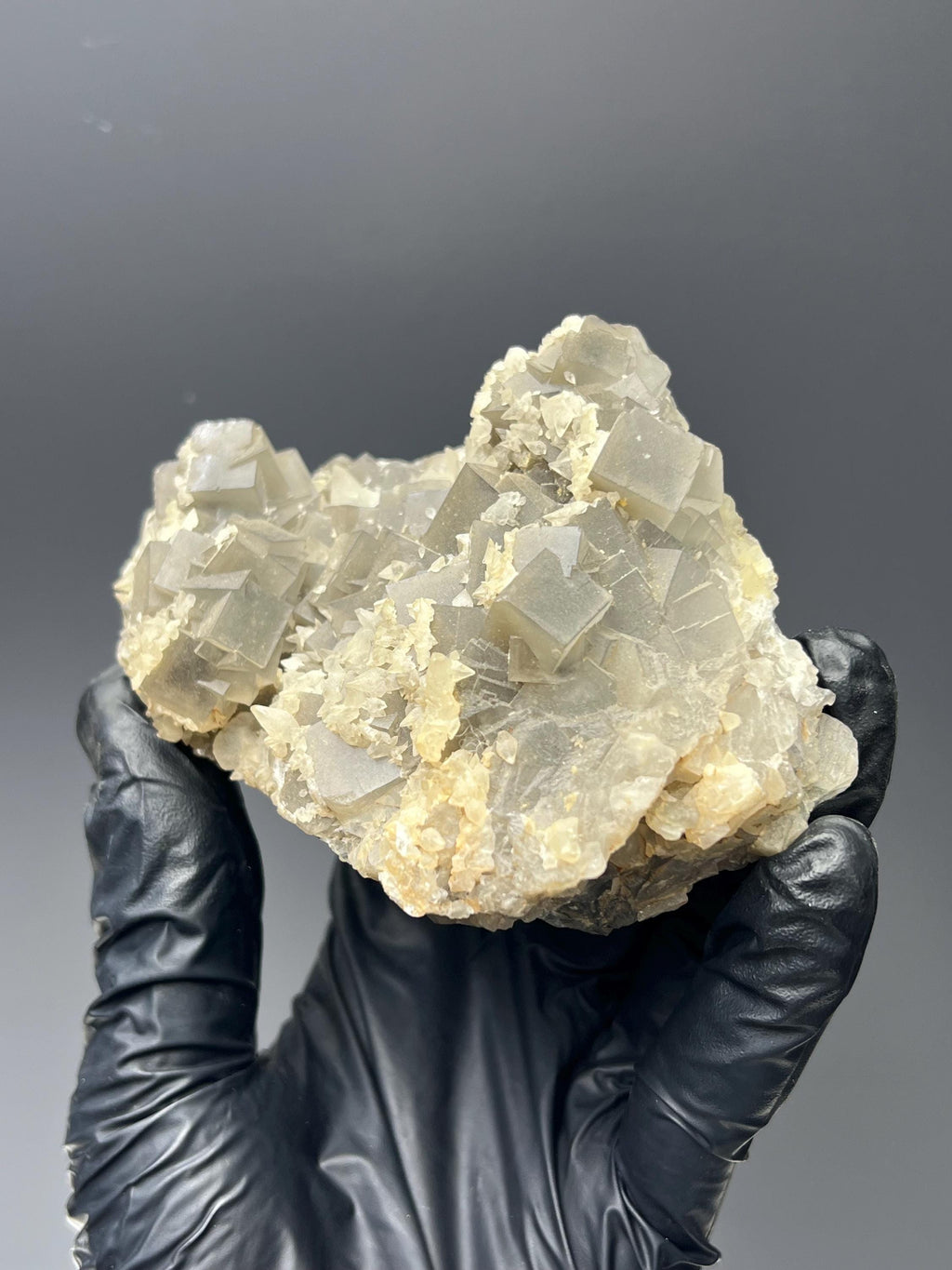 Calcite With Fluorite Specimen - Crystal Gemstone AE 