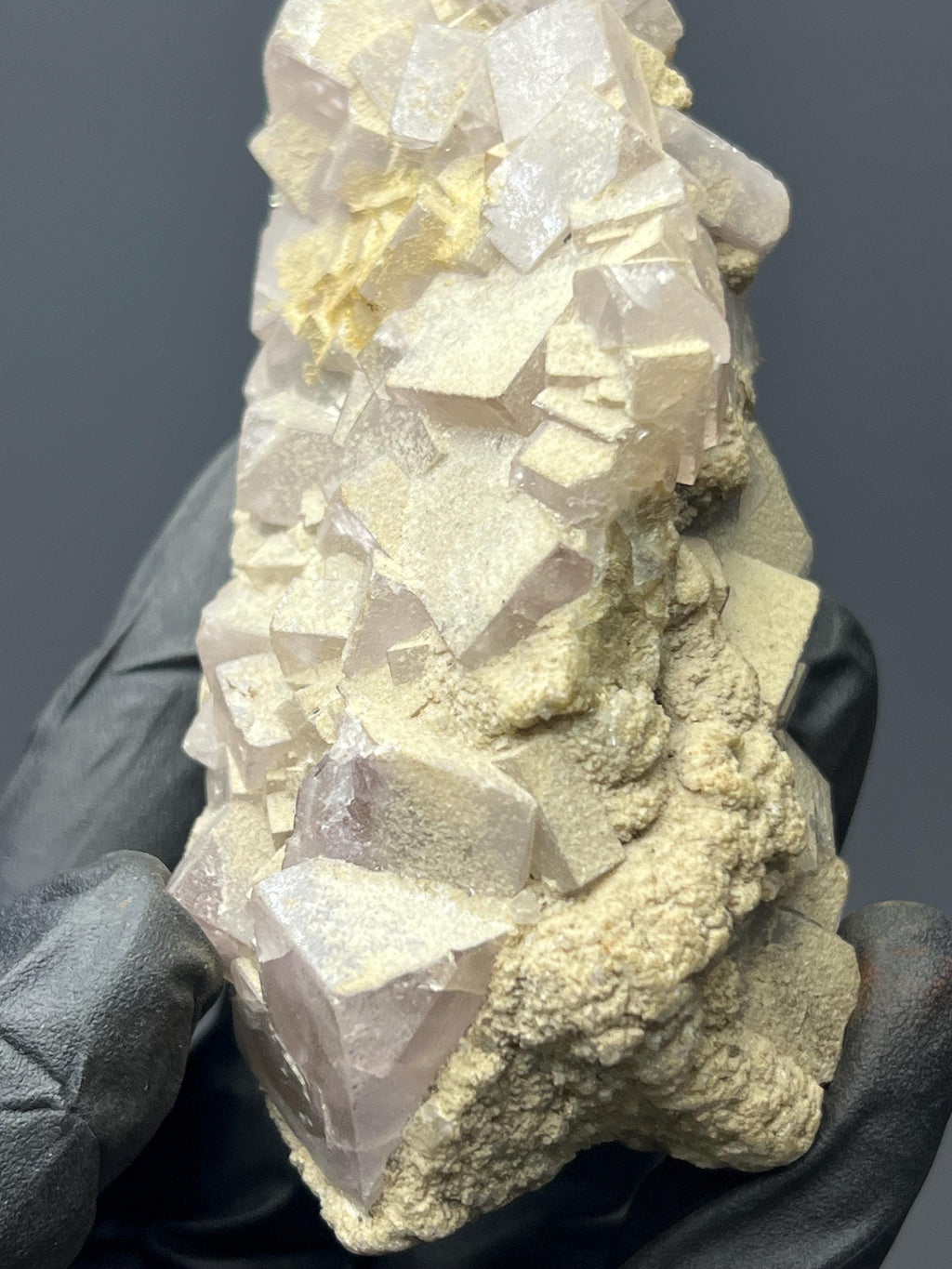 Fluorite On Albite Specimen - Crystal Gemstone AE 