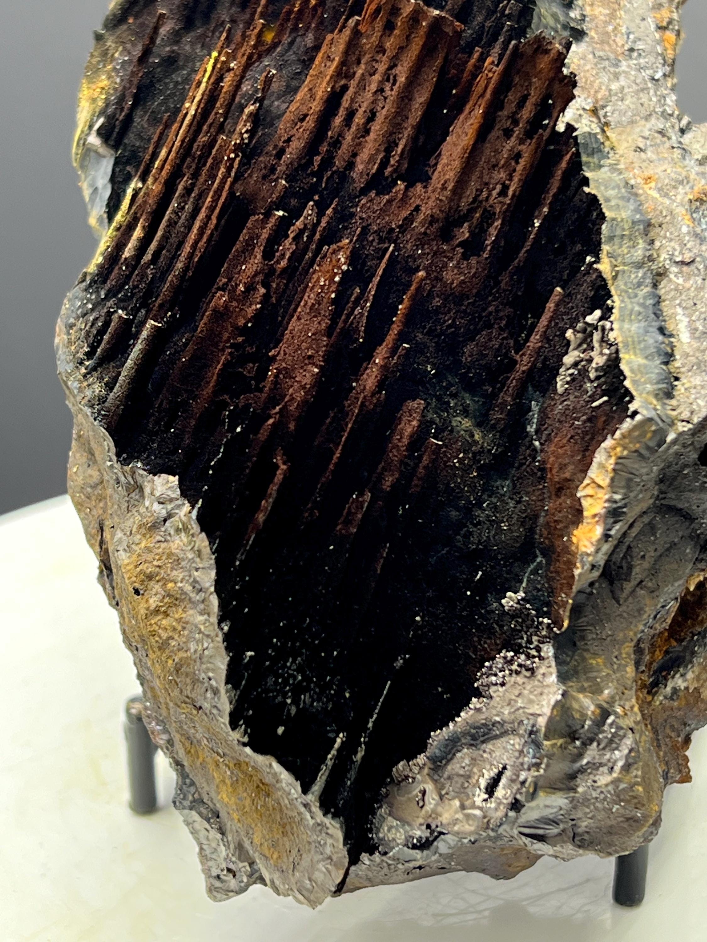 Museum Grade, Limonite With Stalactite Goethite, For Special Collection - Crystal Gemstone AE 