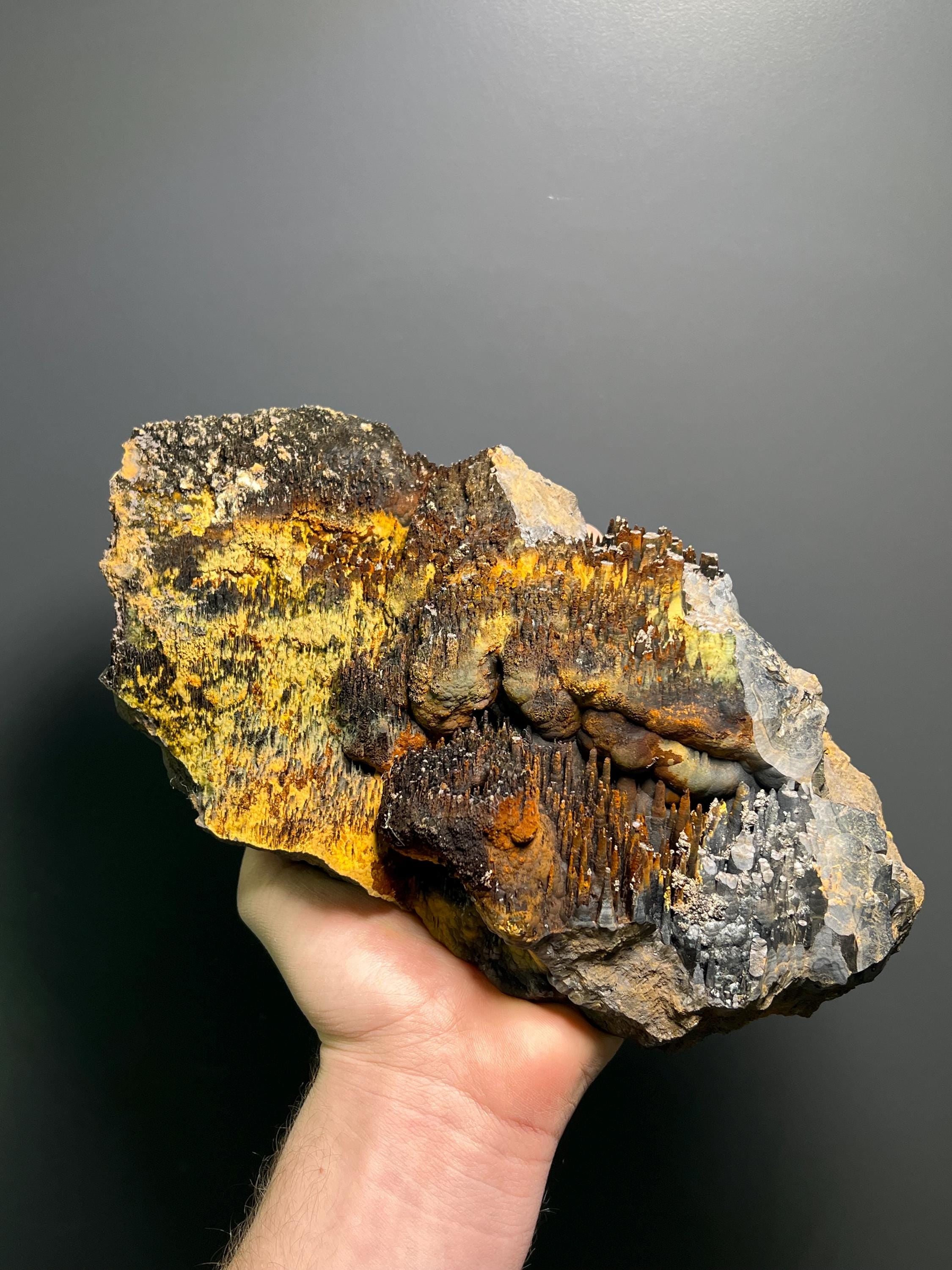 Museum Grade, Special Limonite On Stalactite Goethite, 3kg - Crystal Gemstone AE 