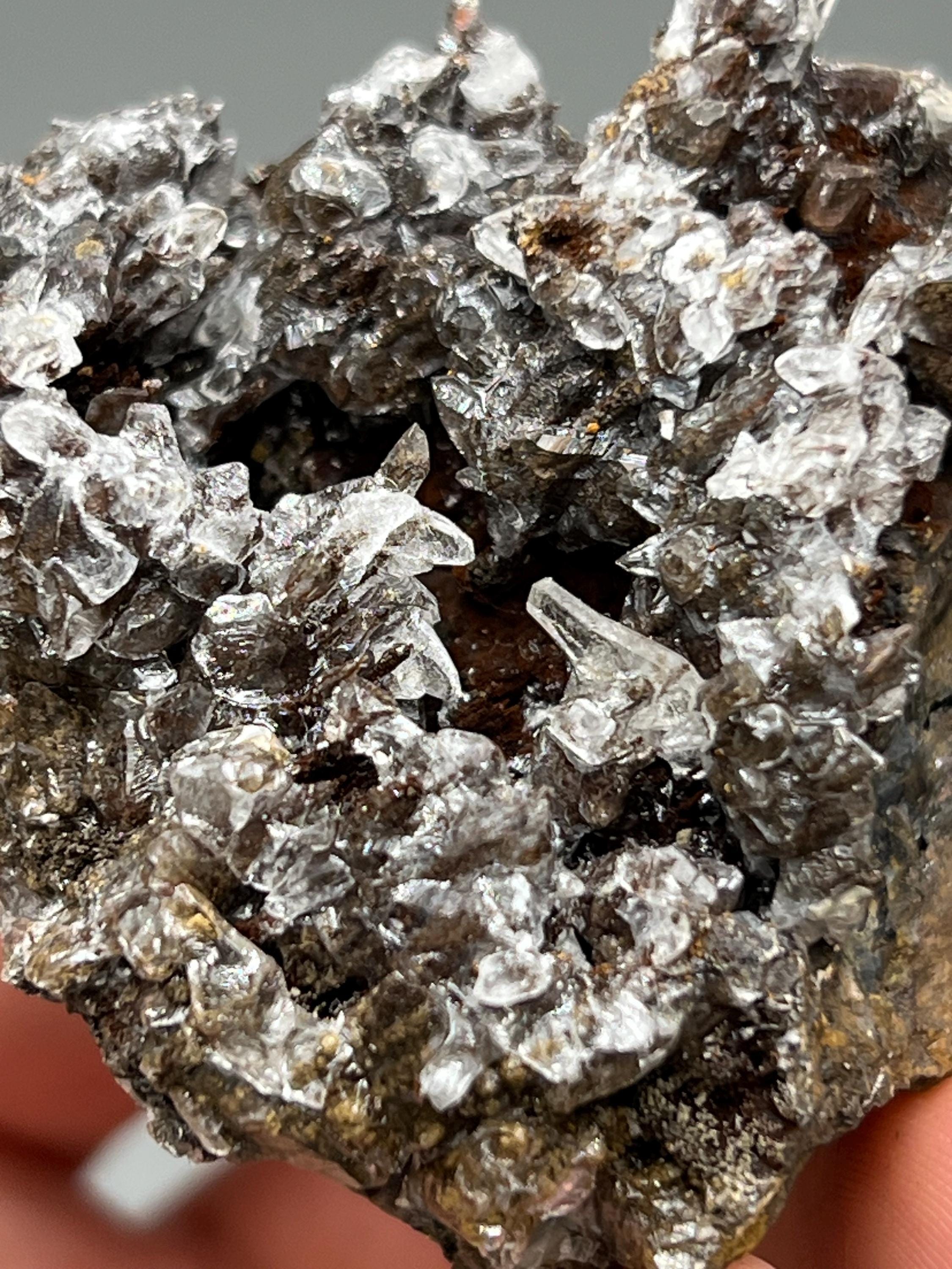 Very Showy And Special, Crystal Calcite On Hematite, From Turkey - Crystal Gemstone AE 