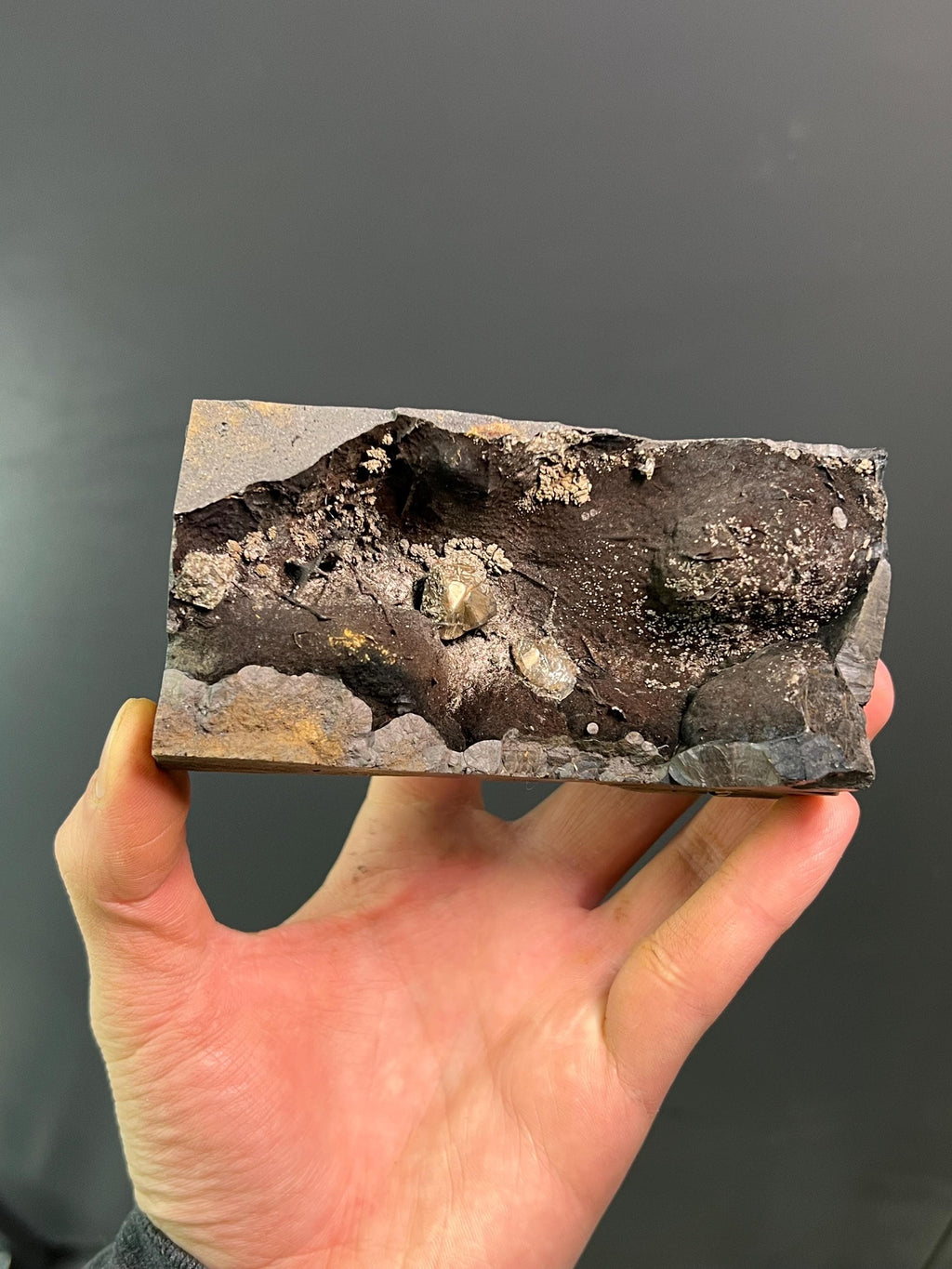 Museum Grade Specularite And Barite With Goethite - Crystal Gemstone AE 