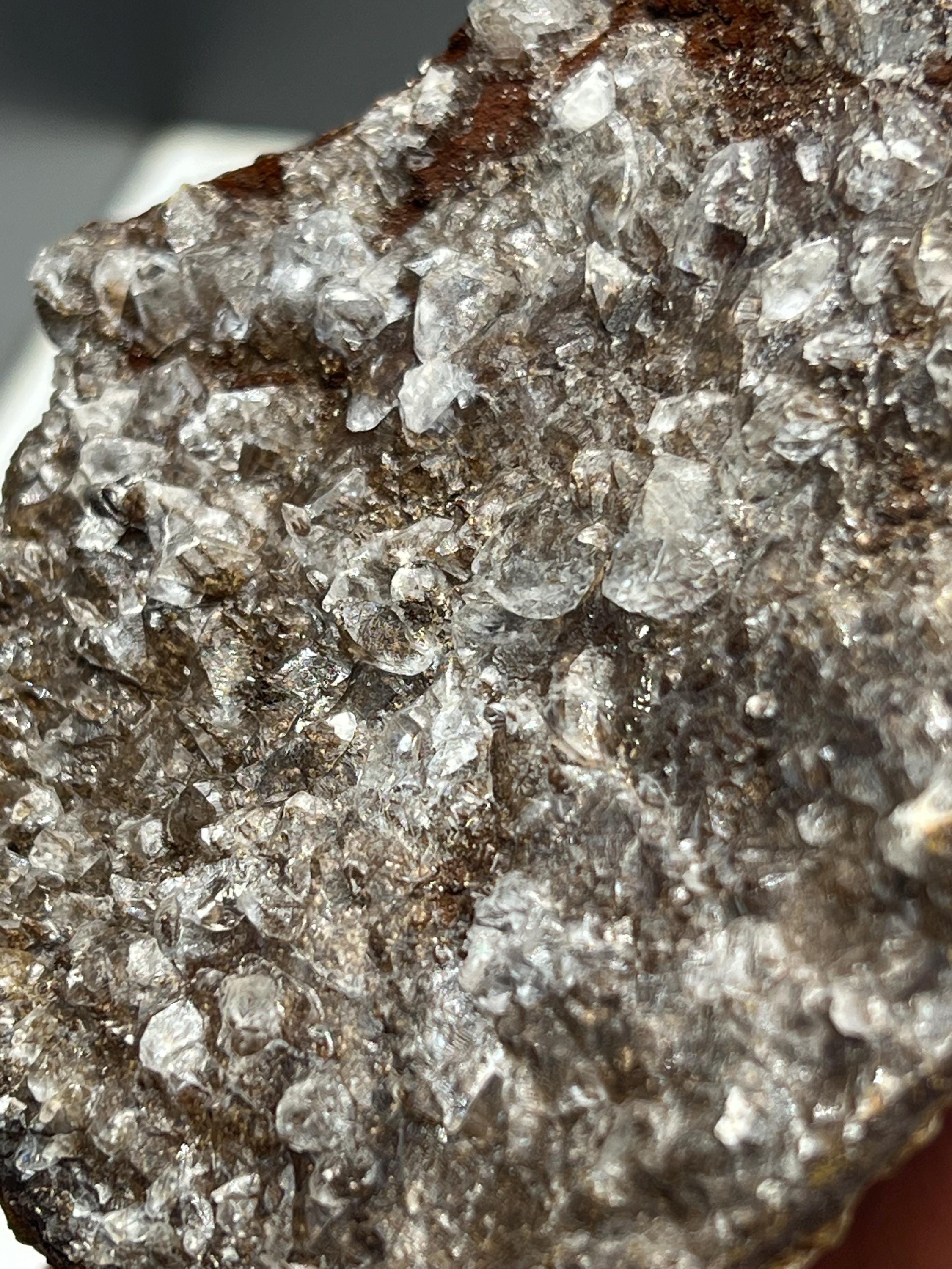 Very Special, 2 Sided Crystal Calcite On Hematite, Special Collection - Crystal Gemstone AE 