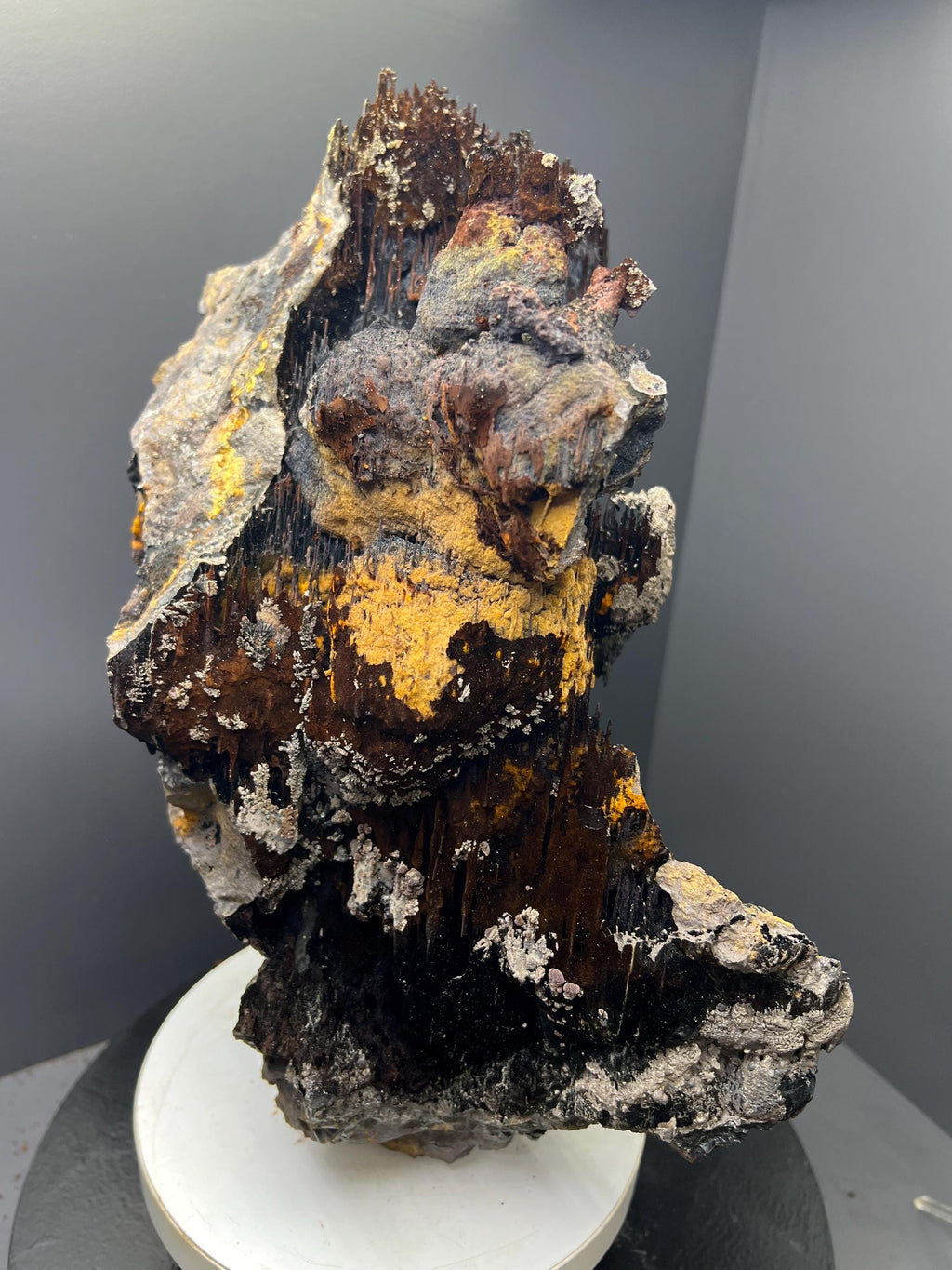 Museum Quality! Extra Big, Limonite And Specularite With Stalactite Goethite, For Special Collection - Crystal Gemstone AE 