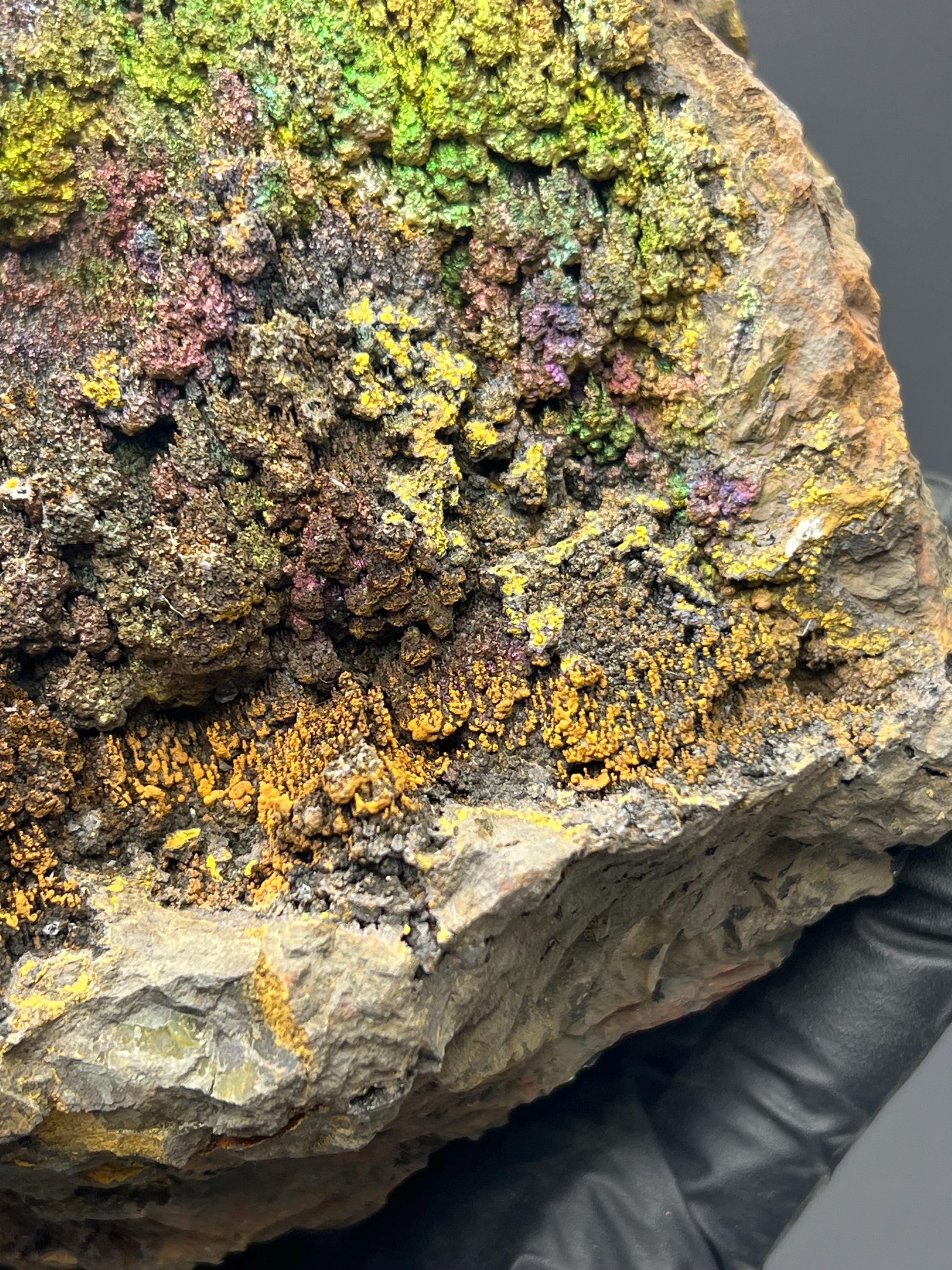 Very Unique! Colored Alloy Natural Stalactite Goethite Specimen - Crystal Gemstone AE 