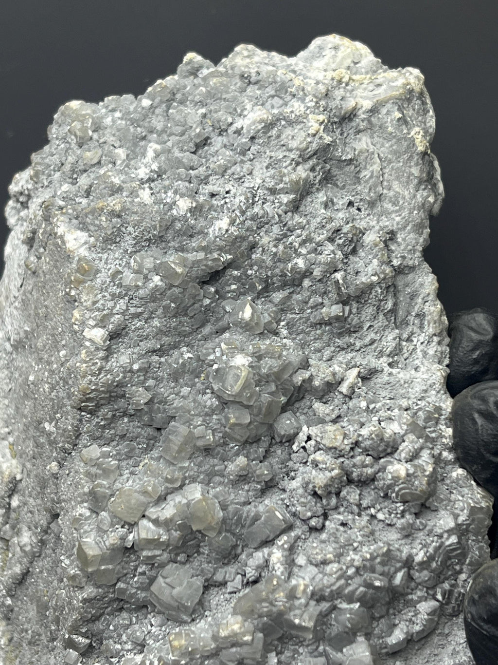 Special Cubic Clear Crystal Calcite On Gray Calcite - Crystal Gemstone AE 