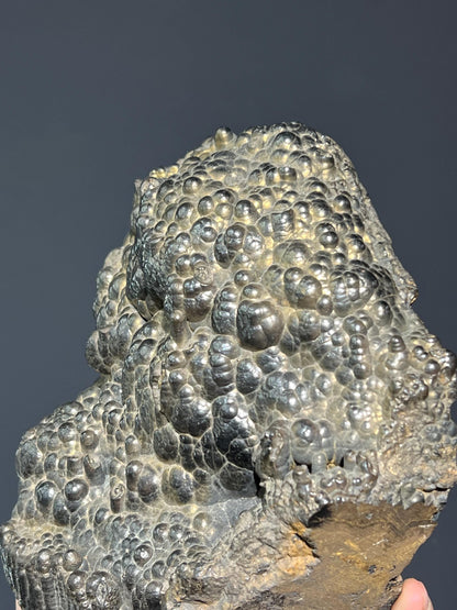 Museum Quality Showy Large Size Golden Color Botryoidal Goethite - Crystal Gemstone AE 