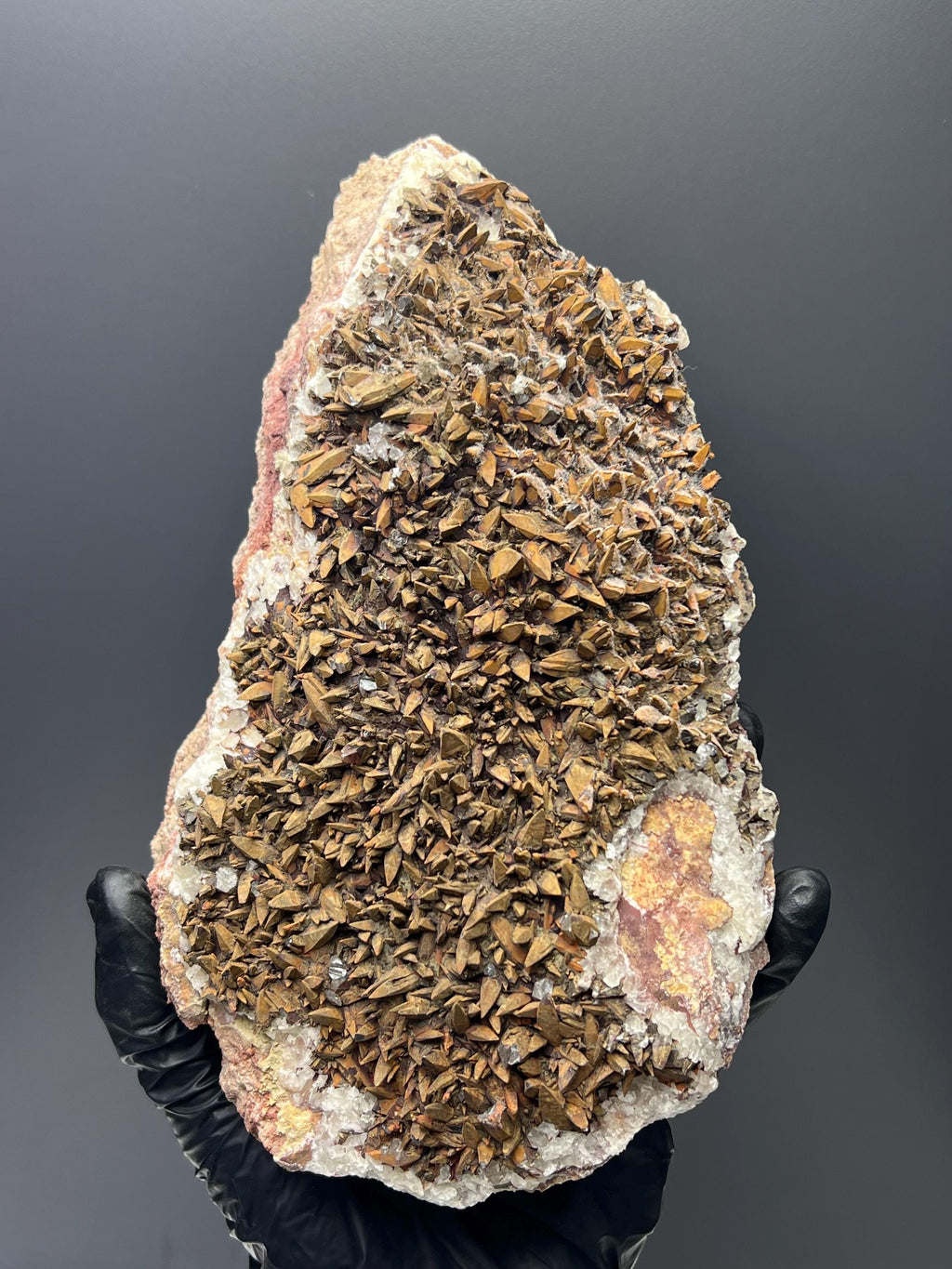 Large Size Feather Brown Crystal Calcite Specimen - Crystal Gemstone AE 