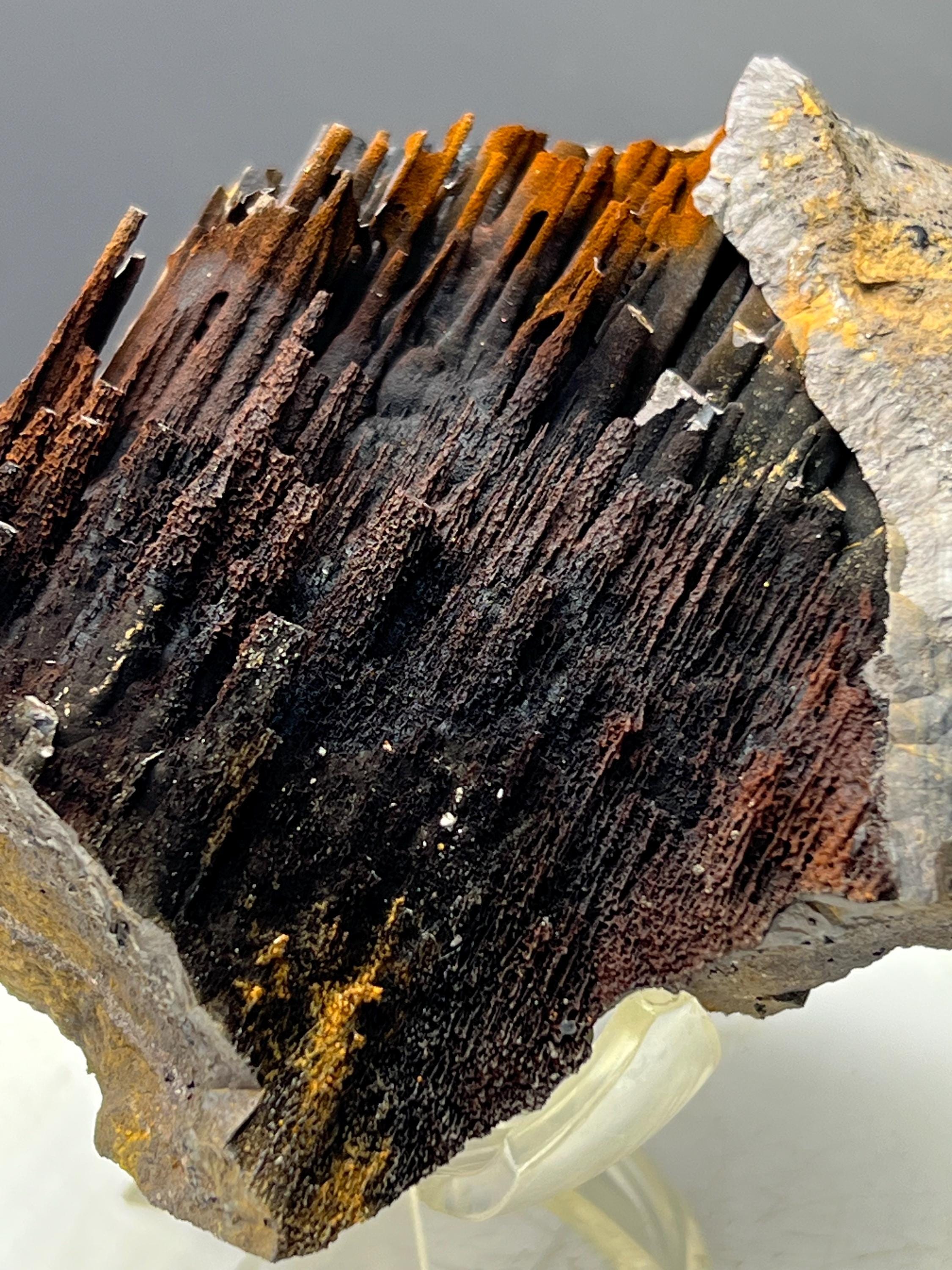 Limonite With Velvet Function Stalactite Goethite, For Special Collection - Crystal Gemstone AE 