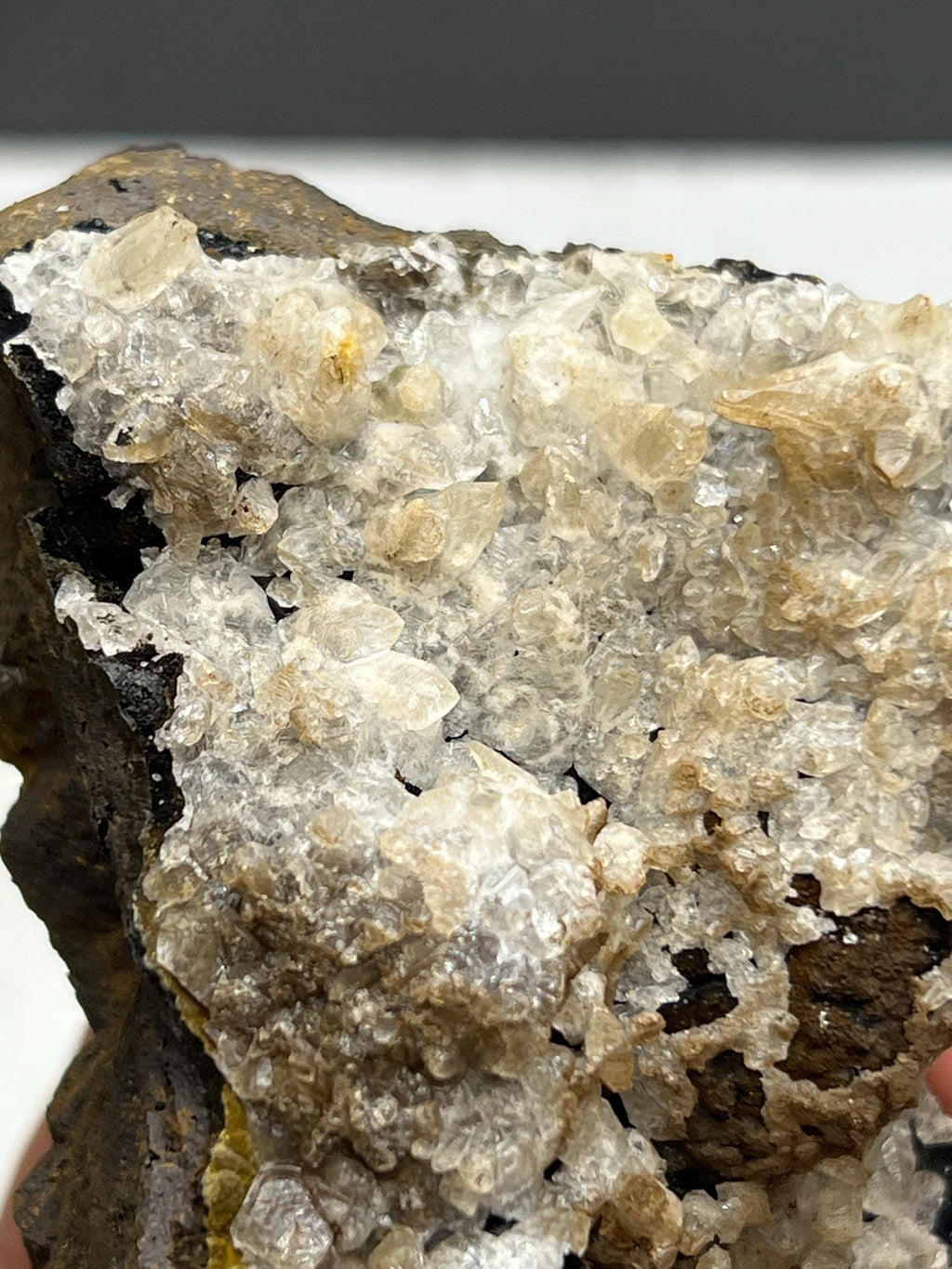 Very Special, Calcite On Hematite Mineral, From Turkey - Crystal Gemstone AE 