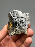 Very Unique, Crystal Calcite On Stalactite Hematite, Special Collection Piece - Crystal Gemstone AE 